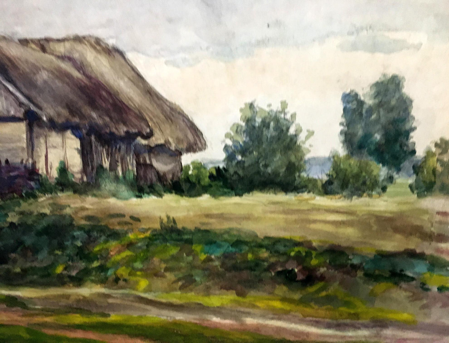 Oil painting House on the outskirts Cherkas A.G.