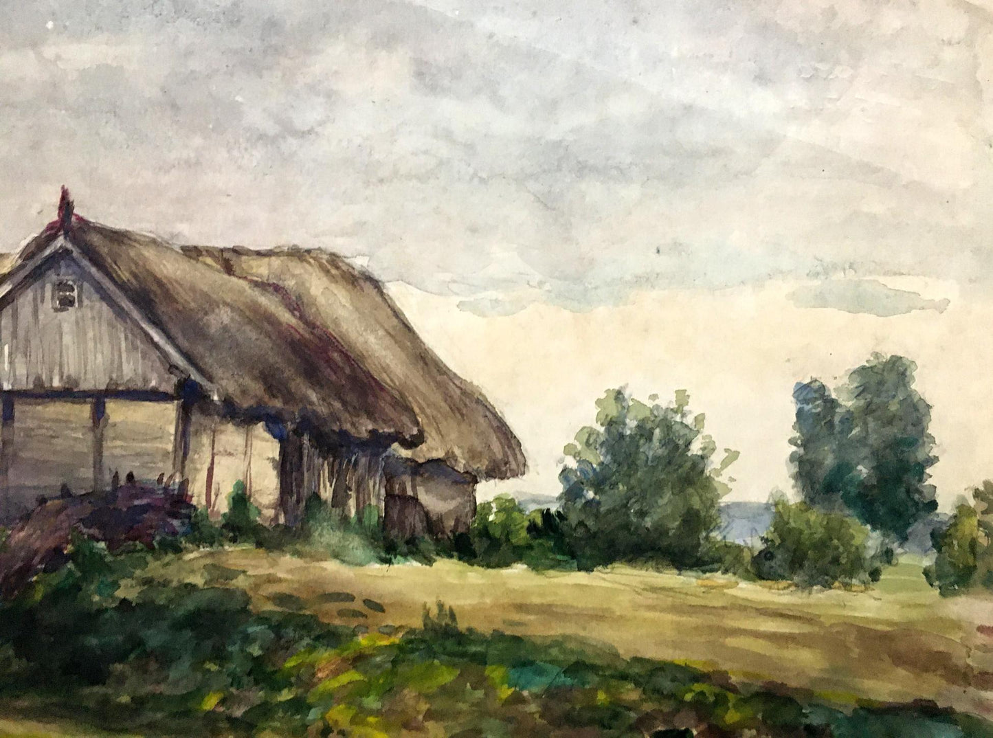 Oil painting House on the outskirts Cherkas A.G.