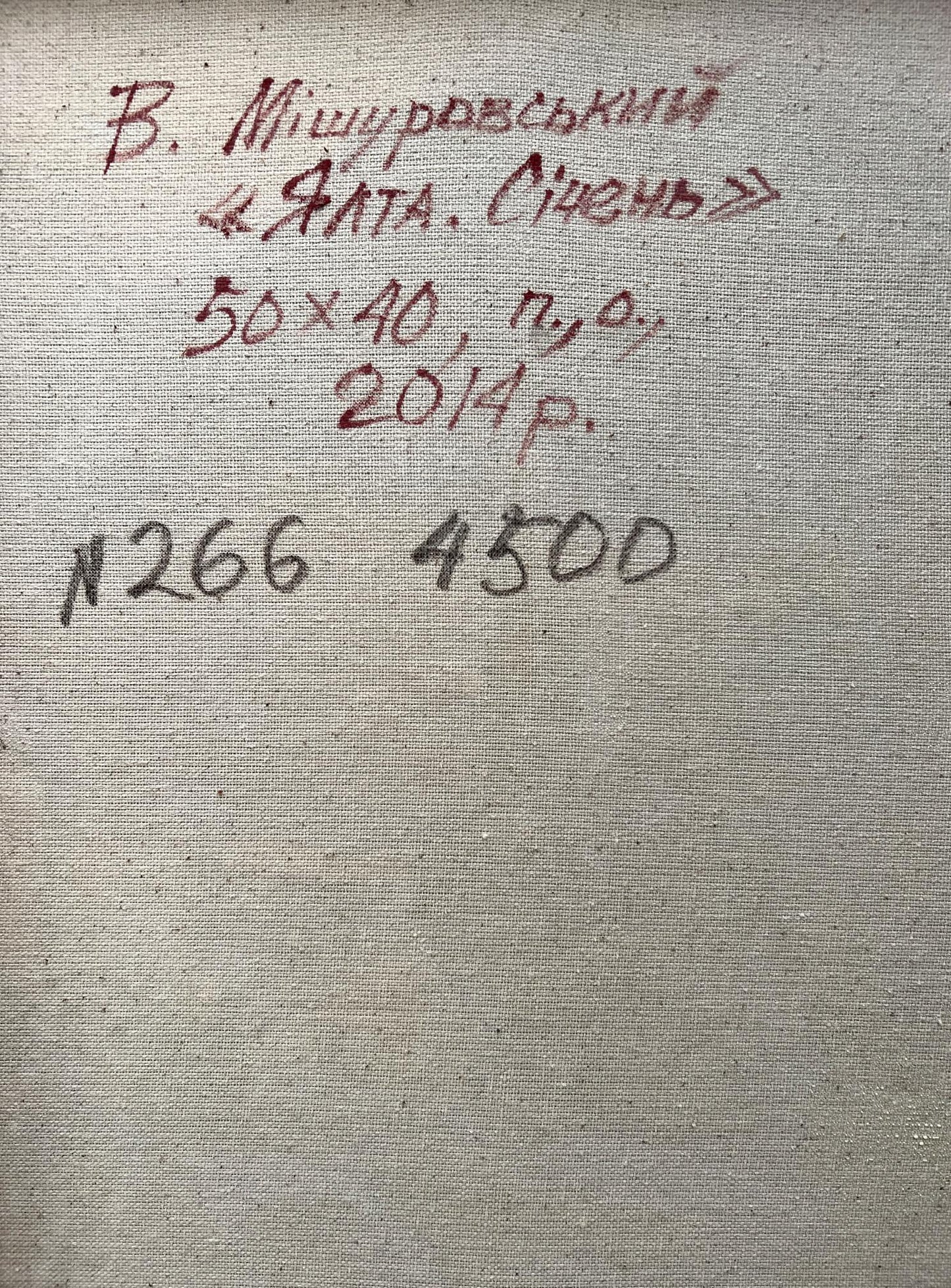 Backdrop of the painting