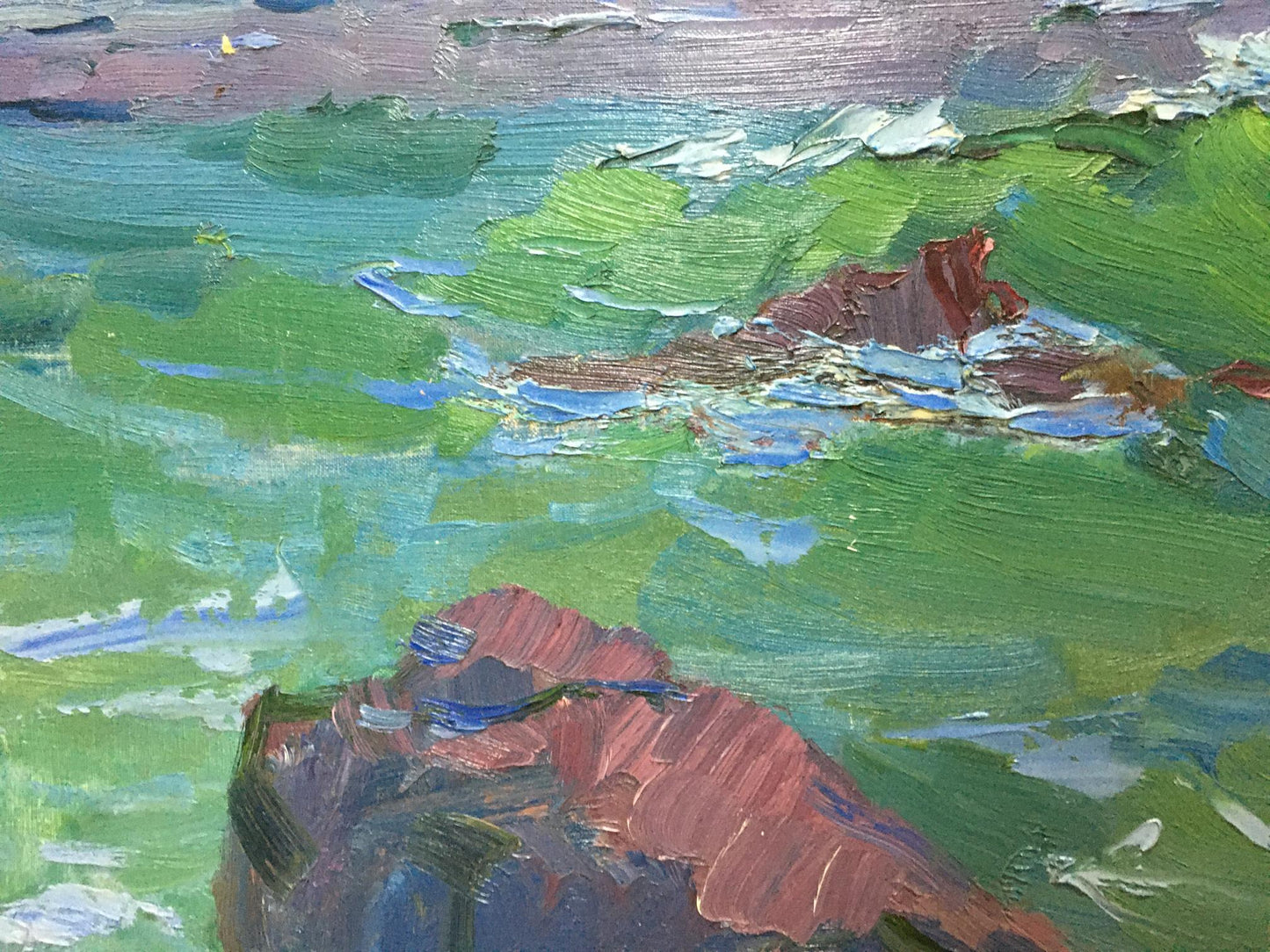 Oil painting Sea Chegodar Vasily Dmitrievich