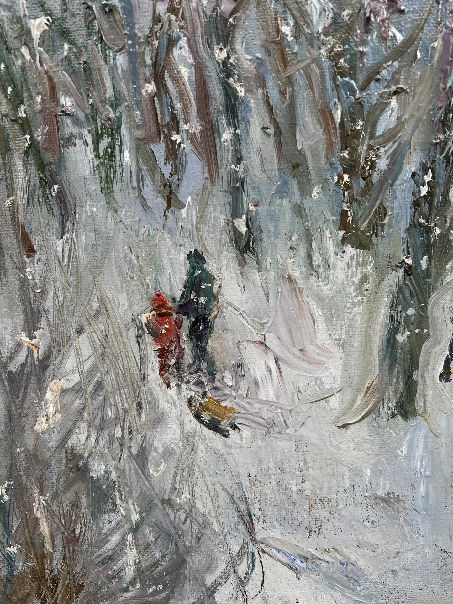 Oil painting Winter Nature Landscape