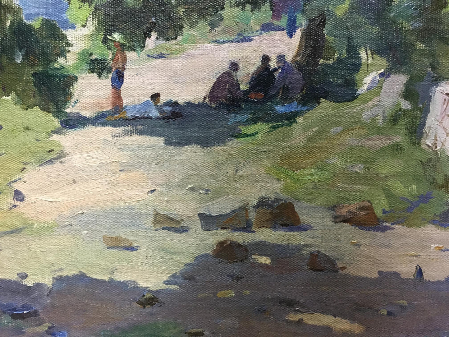 Oil painting Landscape near the coast Manyukov M.N.