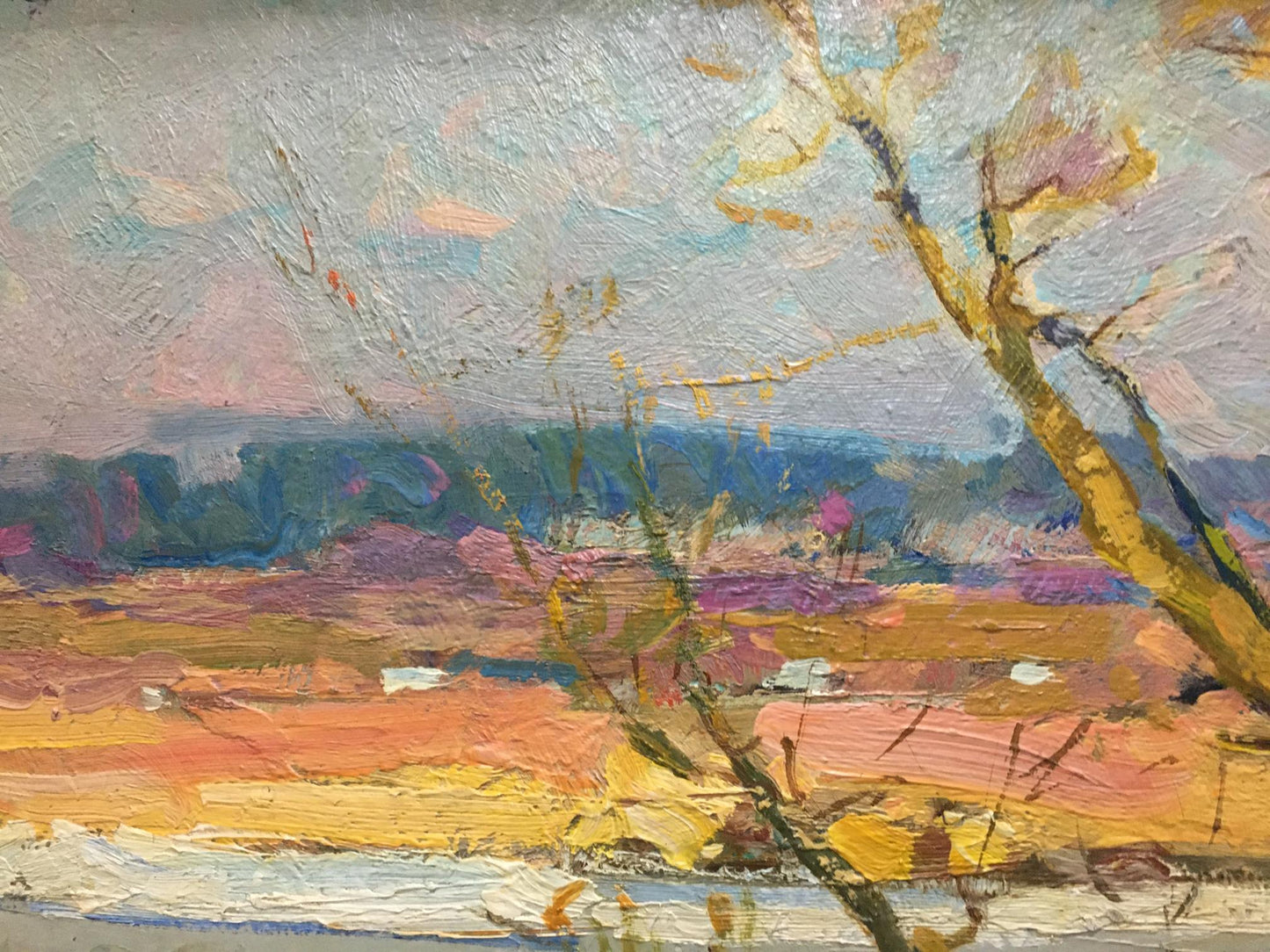 Oil painting Early winter Zakharov Fedor Zakharovich