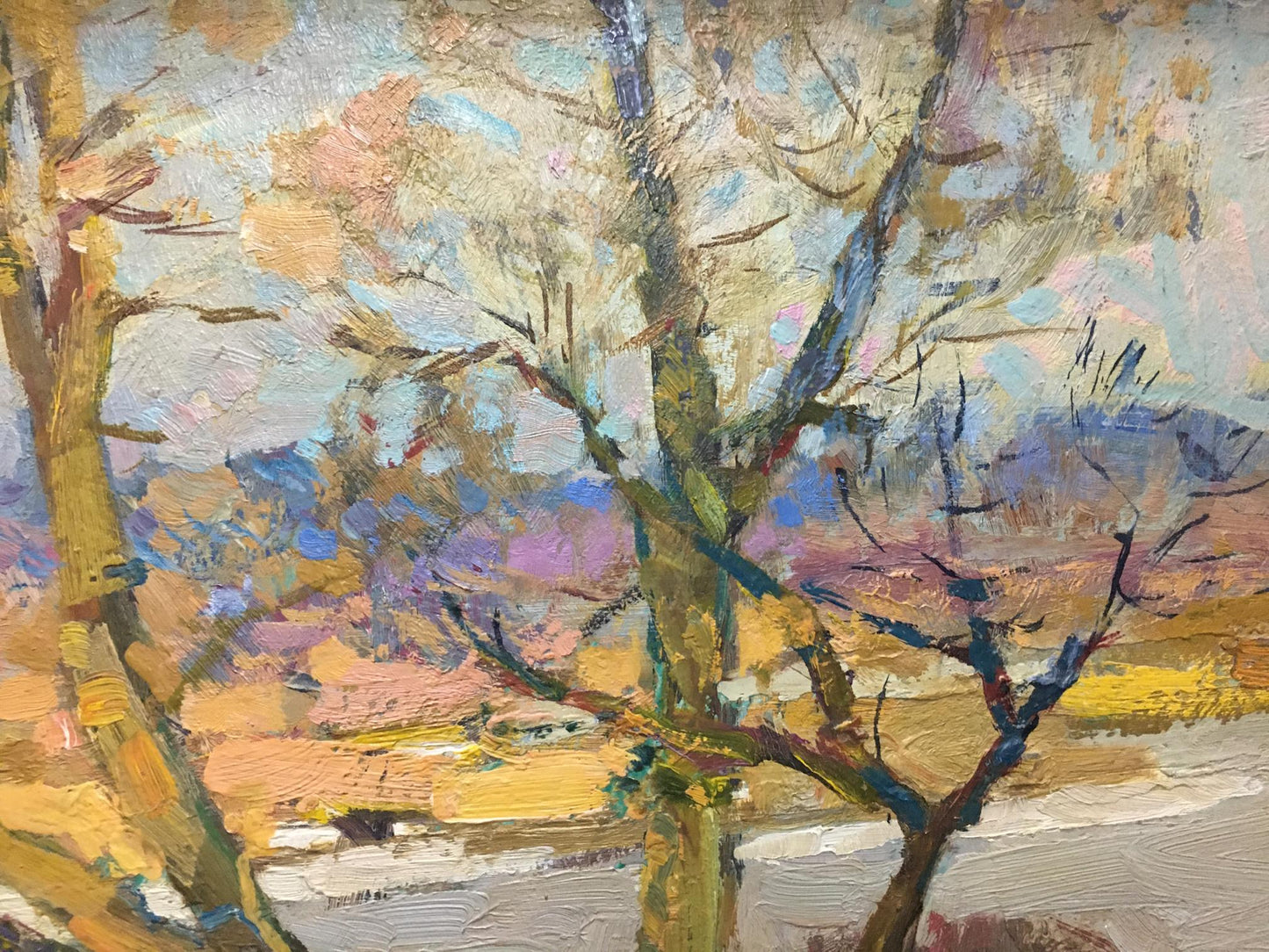 Oil painting Early winter Zakharov Fedor Zakharovich