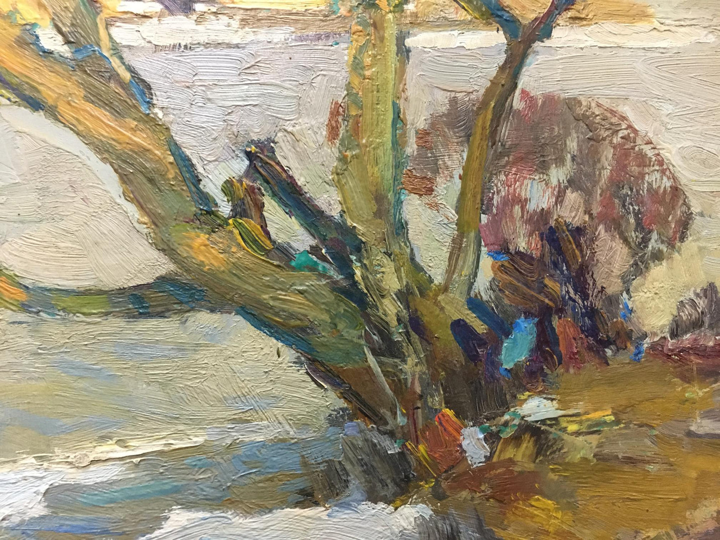 Oil painting Early winter Zakharov Fedor Zakharovich