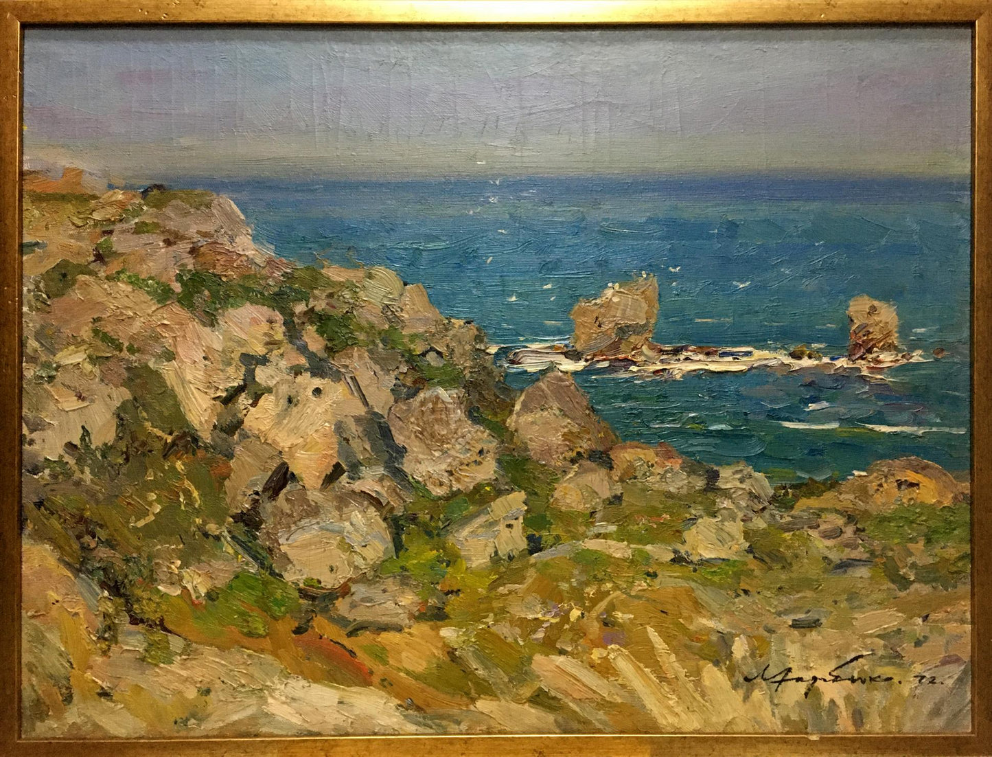 Oil painting Stone coast Khodchenko Lev Pavlovich