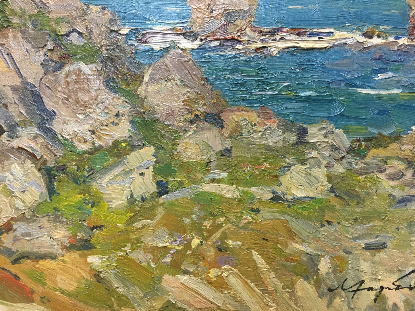 Oil painting Stone coast Khodchenko Lev Pavlovich