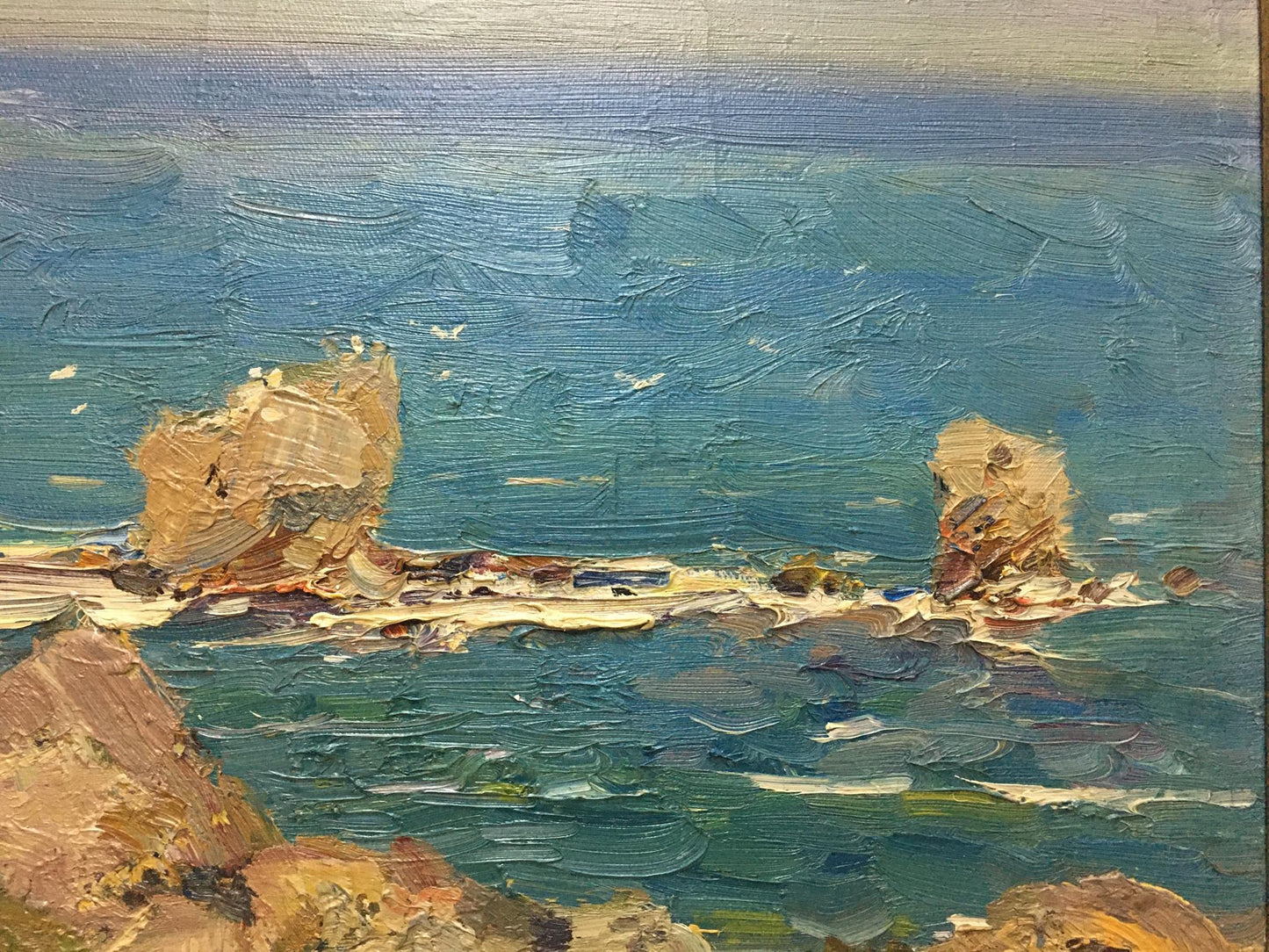 Oil painting Stone coast Khodchenko Lev Pavlovich