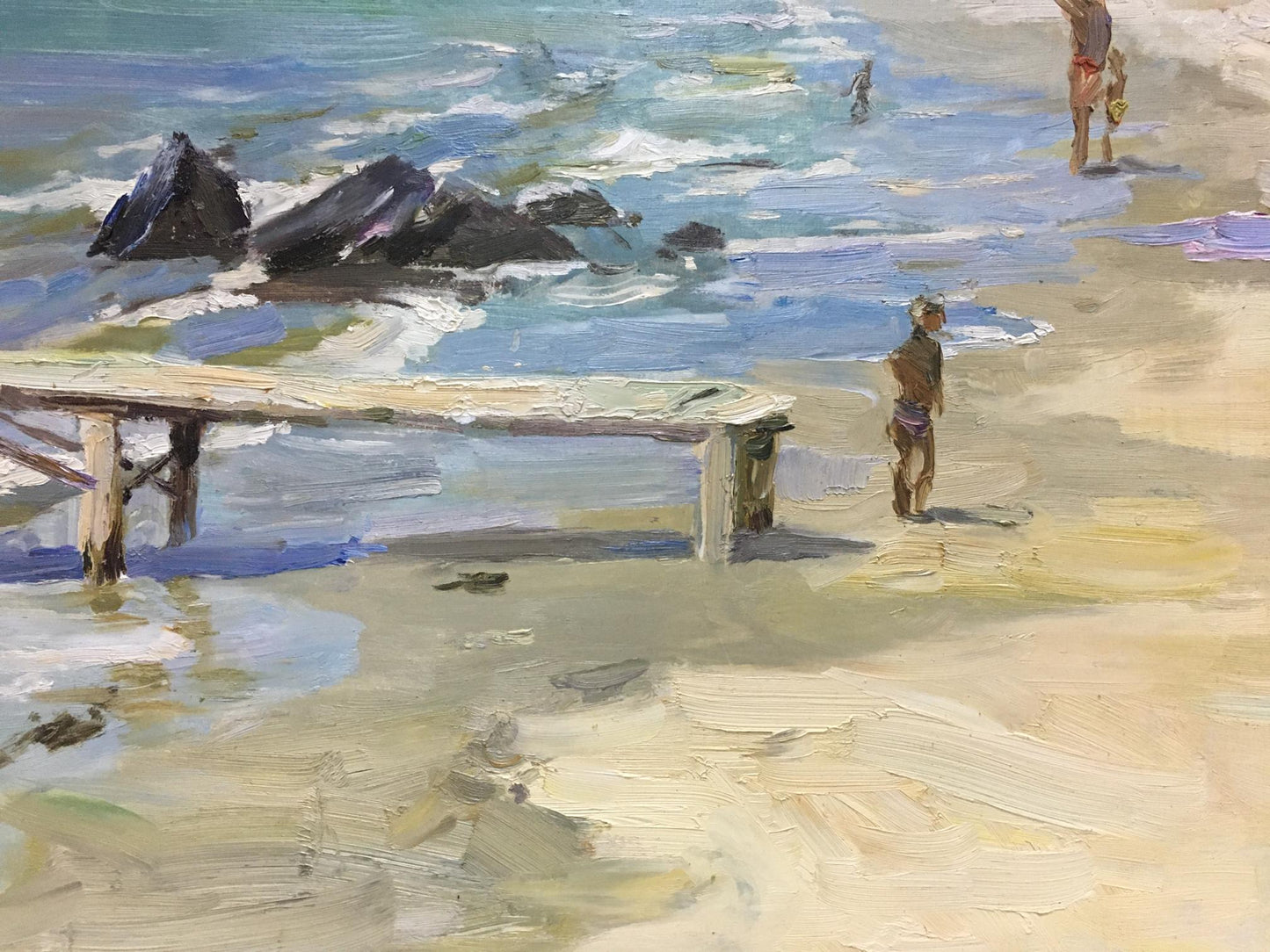 Oil painting Sea shore Dmitriev Alexander Vladimirovich