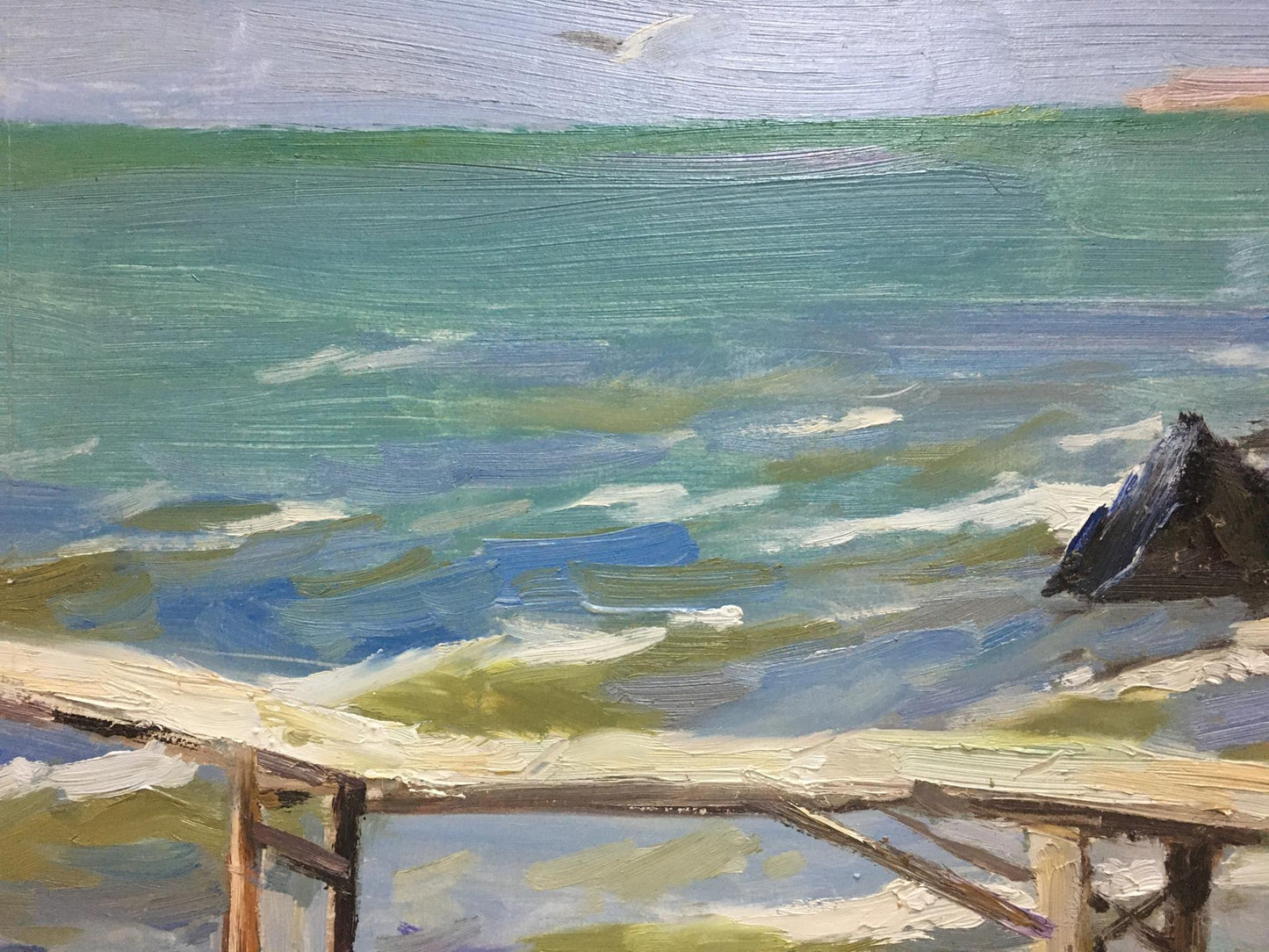 Oil painting Sea shore Dmitriev Alexander Vladimirovich