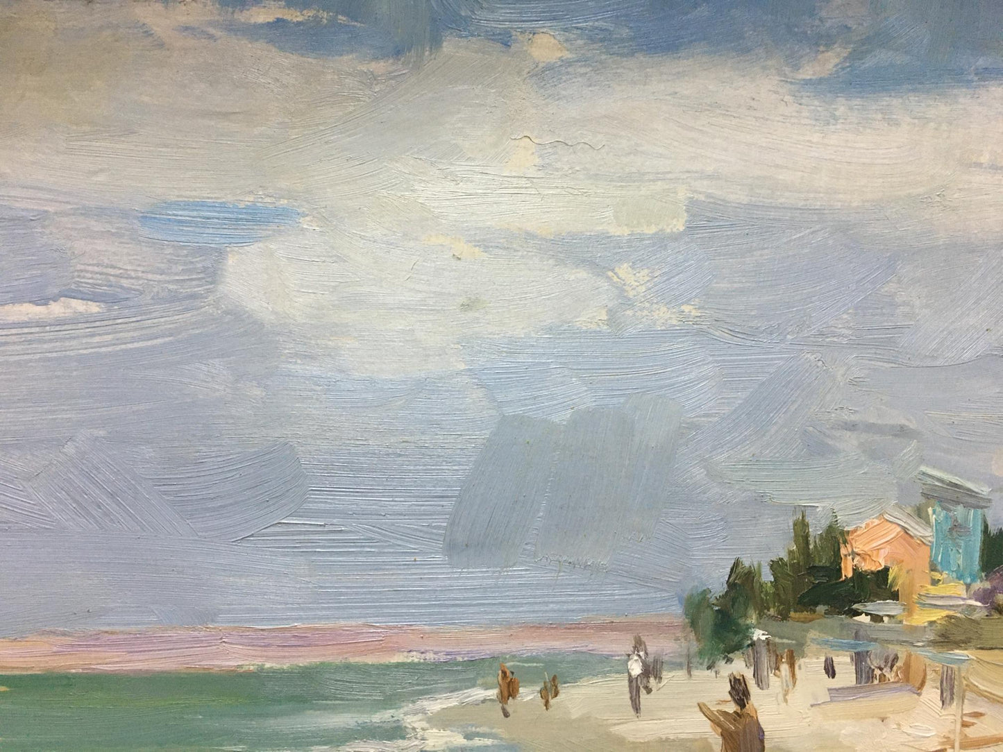 Oil painting Sea shore Dmitriev Alexander Vladimirovich