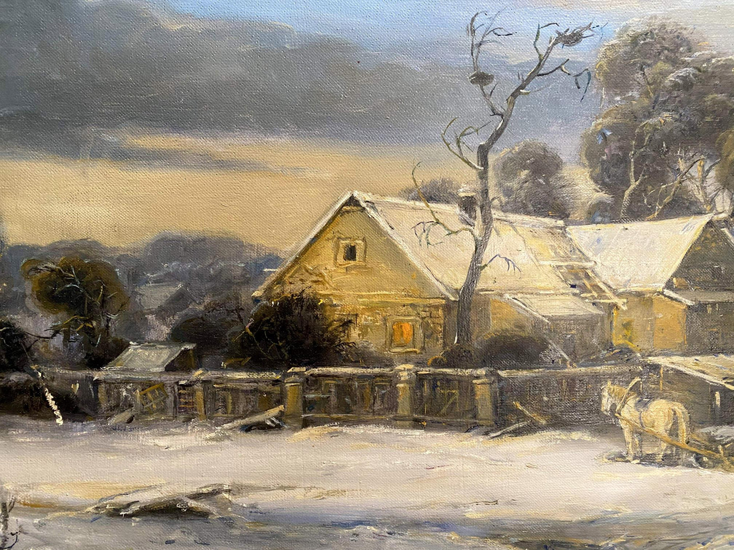 houses painting art