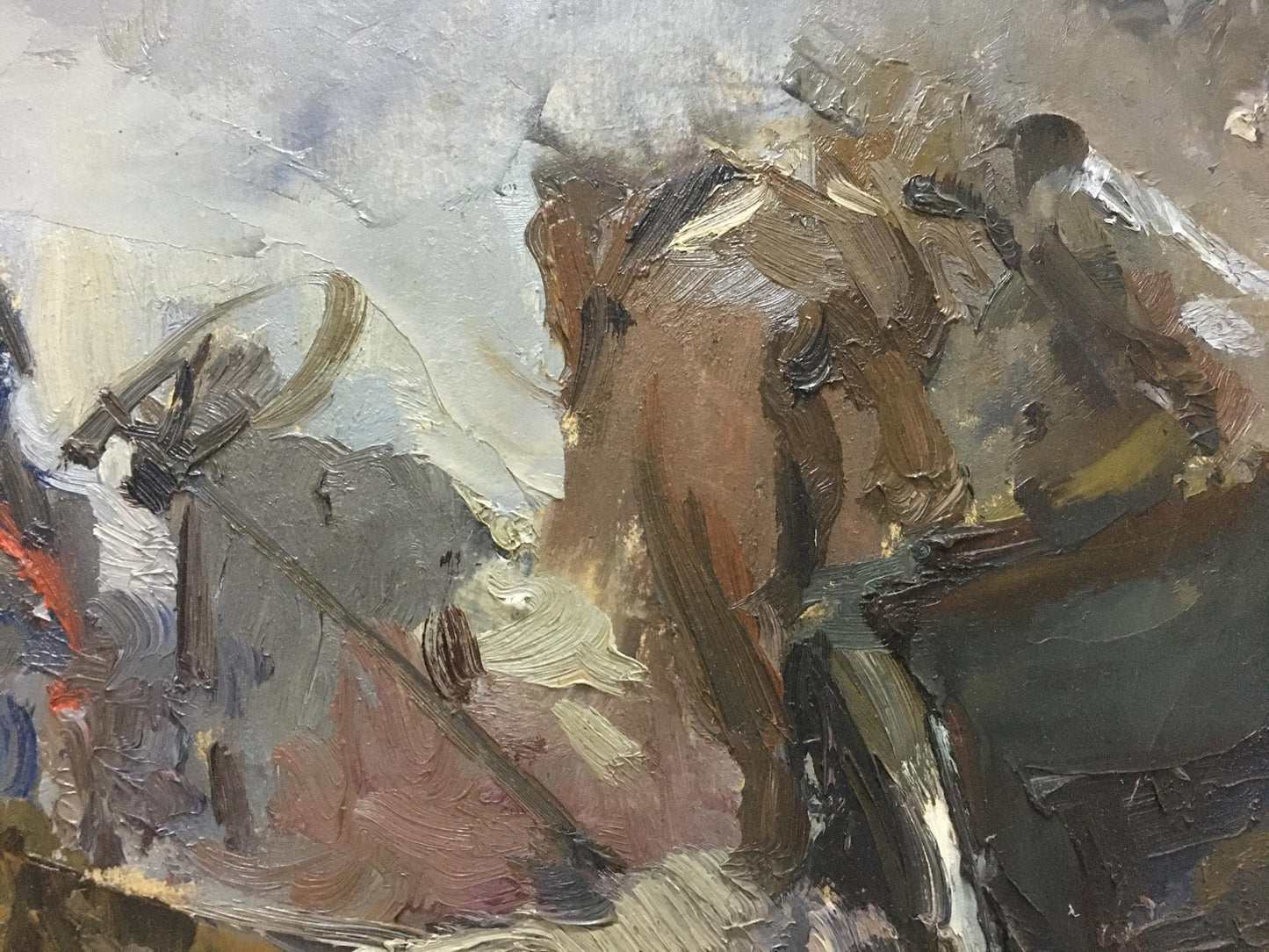 Oil painting Cossacks Plamenitsky Anatoly Alexandrovich