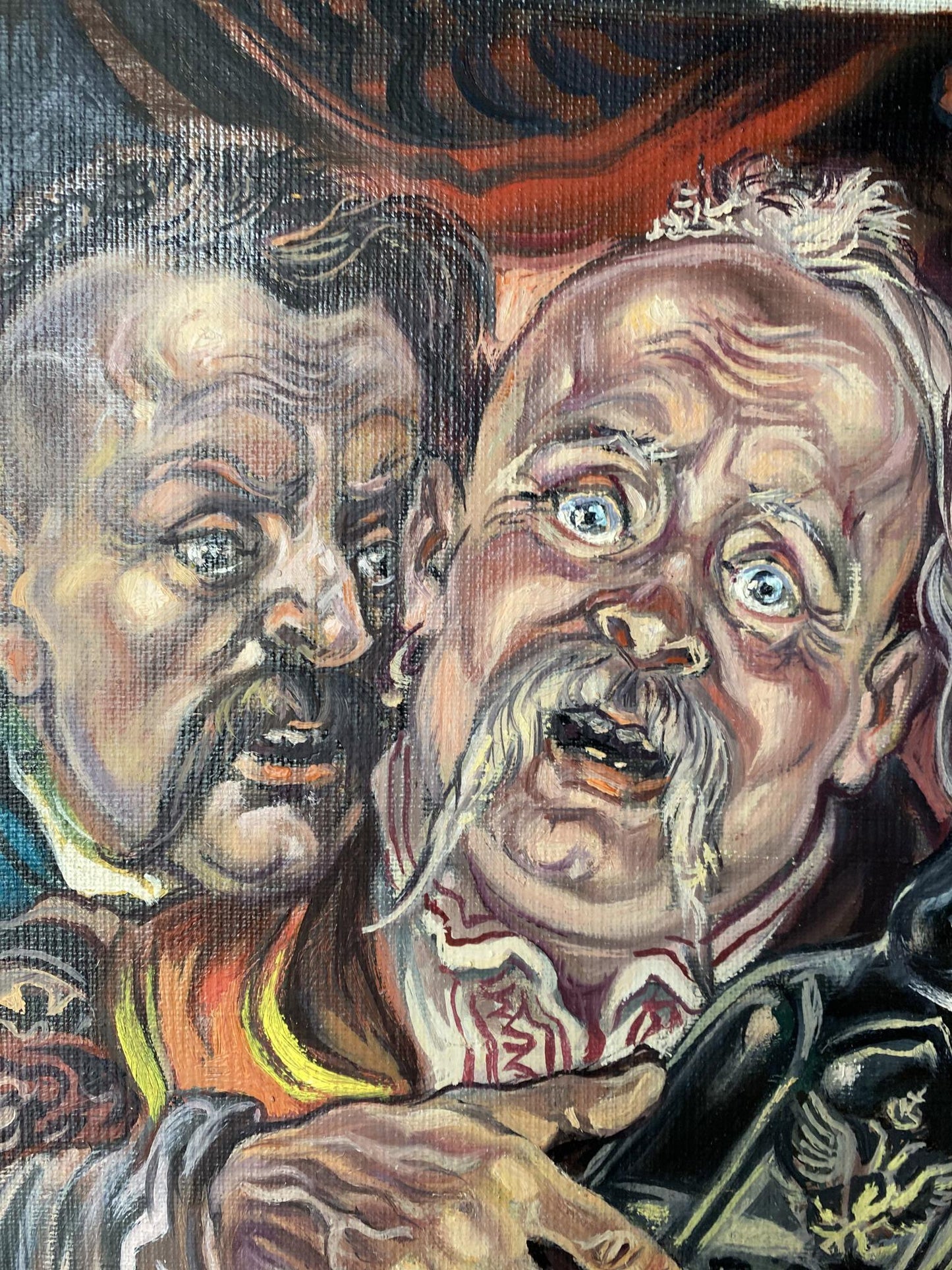 portrait man painting