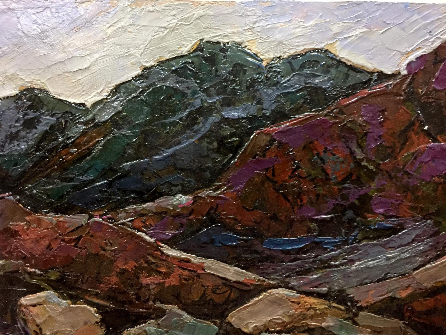 Oil painting Mountain Constantinople Adolf Markovich