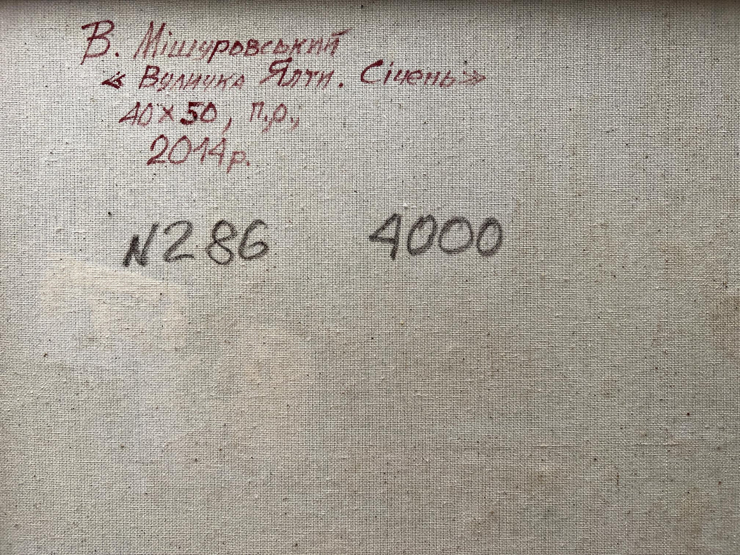 Backdrop of the painting