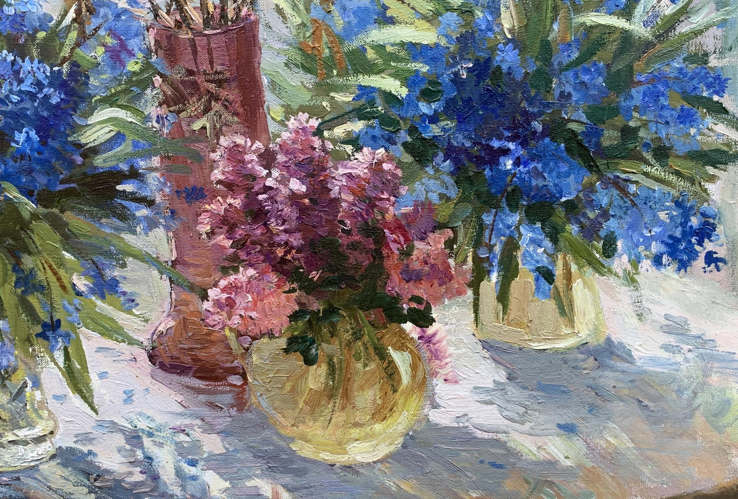 Oil painting Snowdrops Natalia Ivanchenko