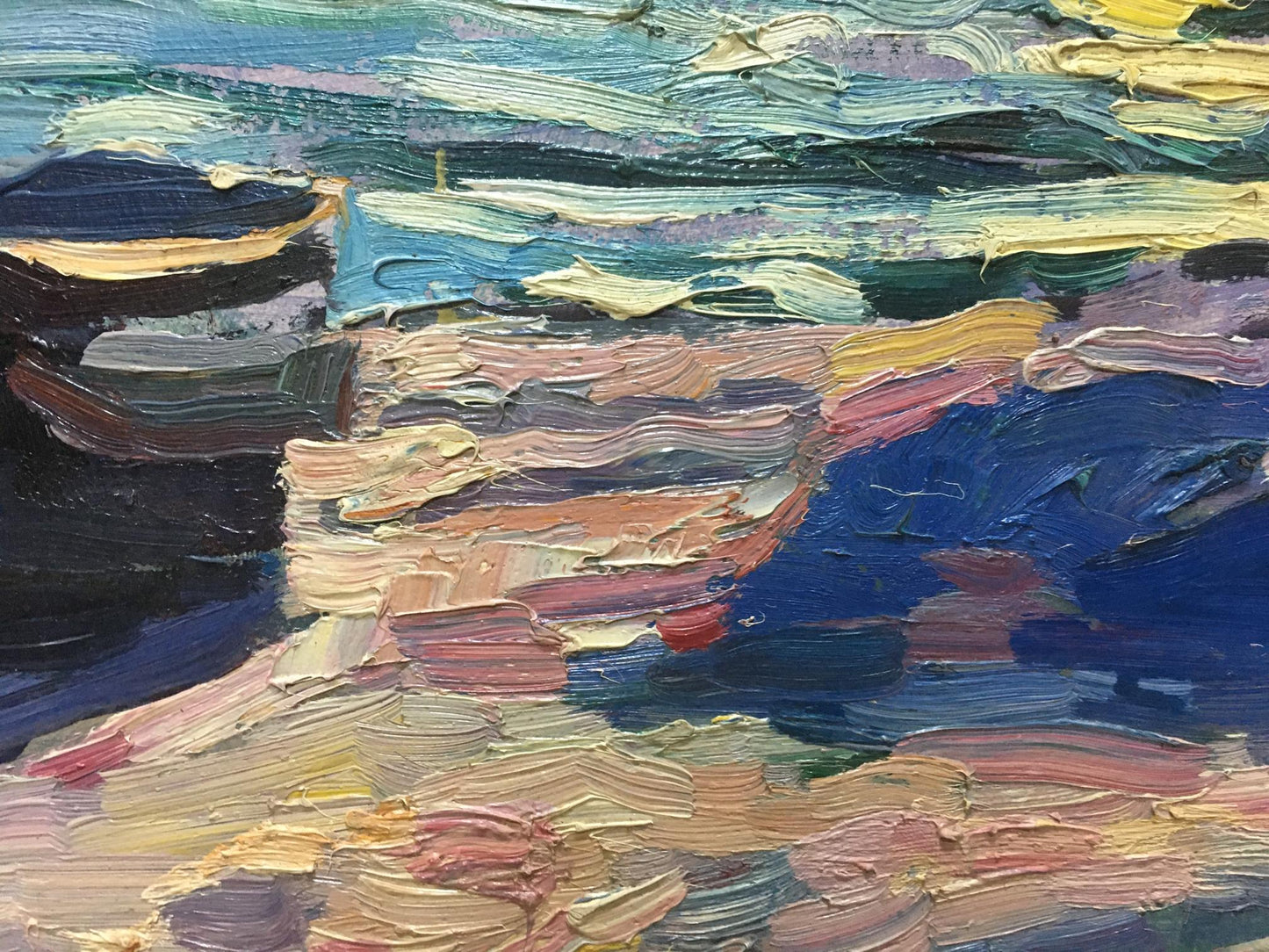 Oil painting Off the coast Shadrin S.