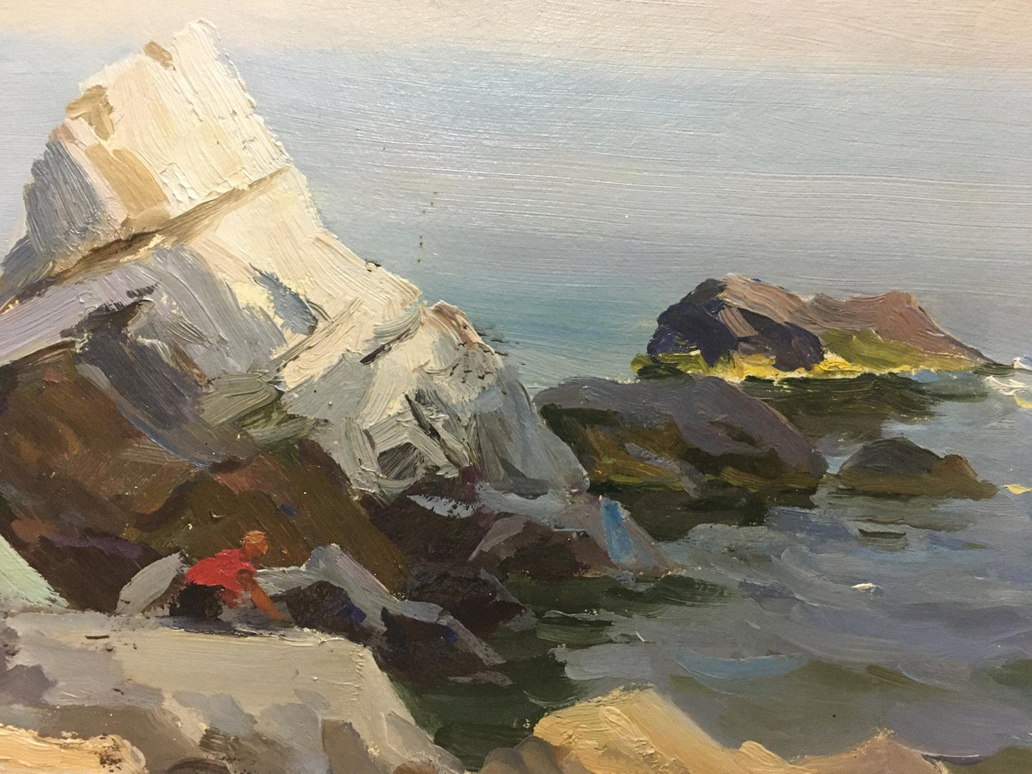 Oil painting Shore landscape Stepan Kalinovich Yarovoy