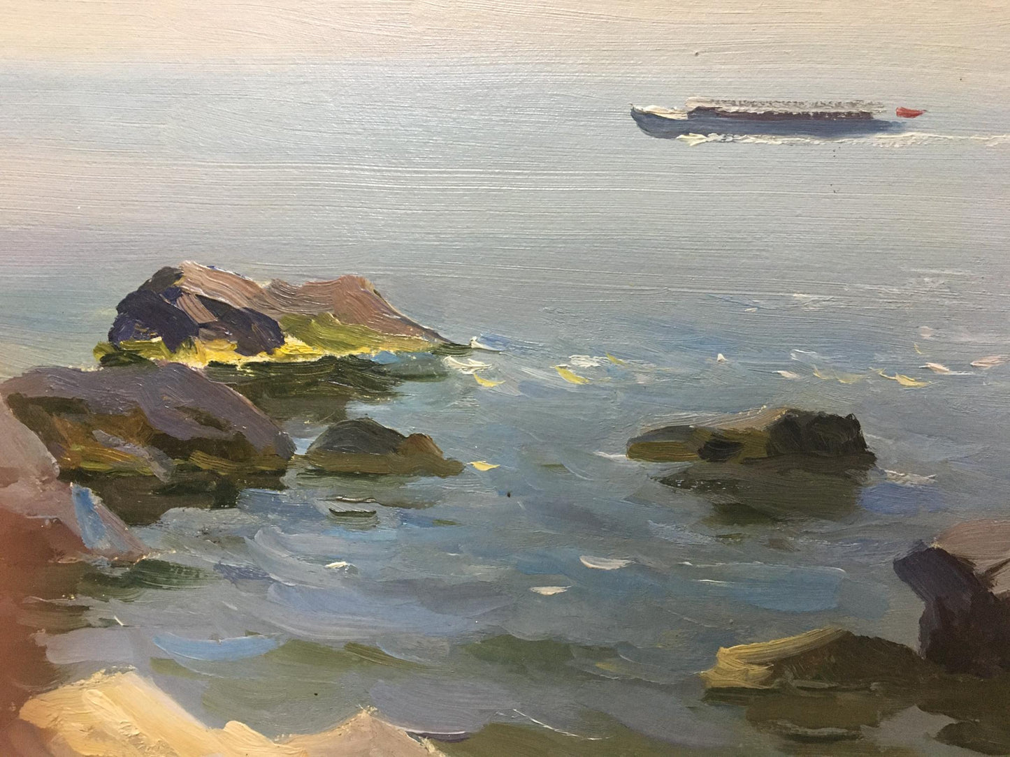 Oil painting Shore landscape Stepan Kalinovich Yarovoy