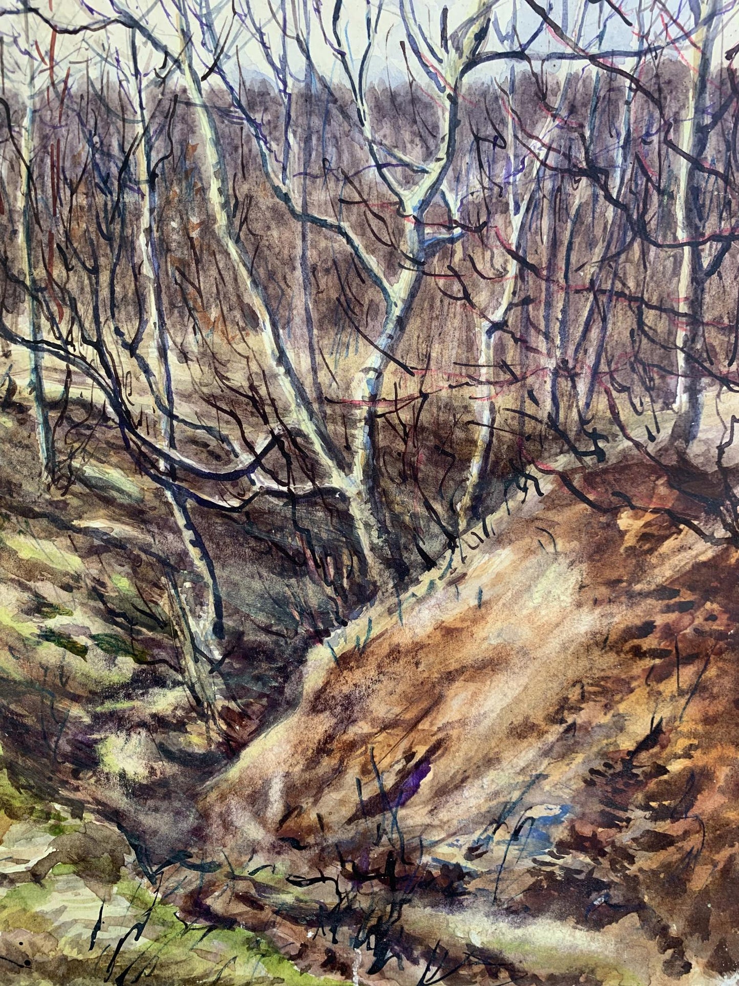 Watercolor painting Autumn smell A. G. Cherkas