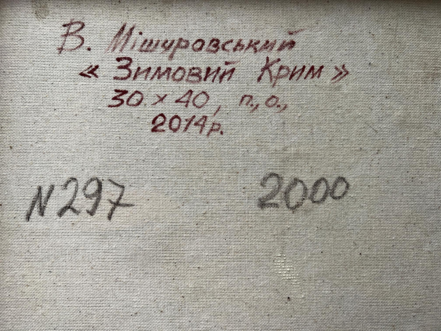 Backdrop of the painting