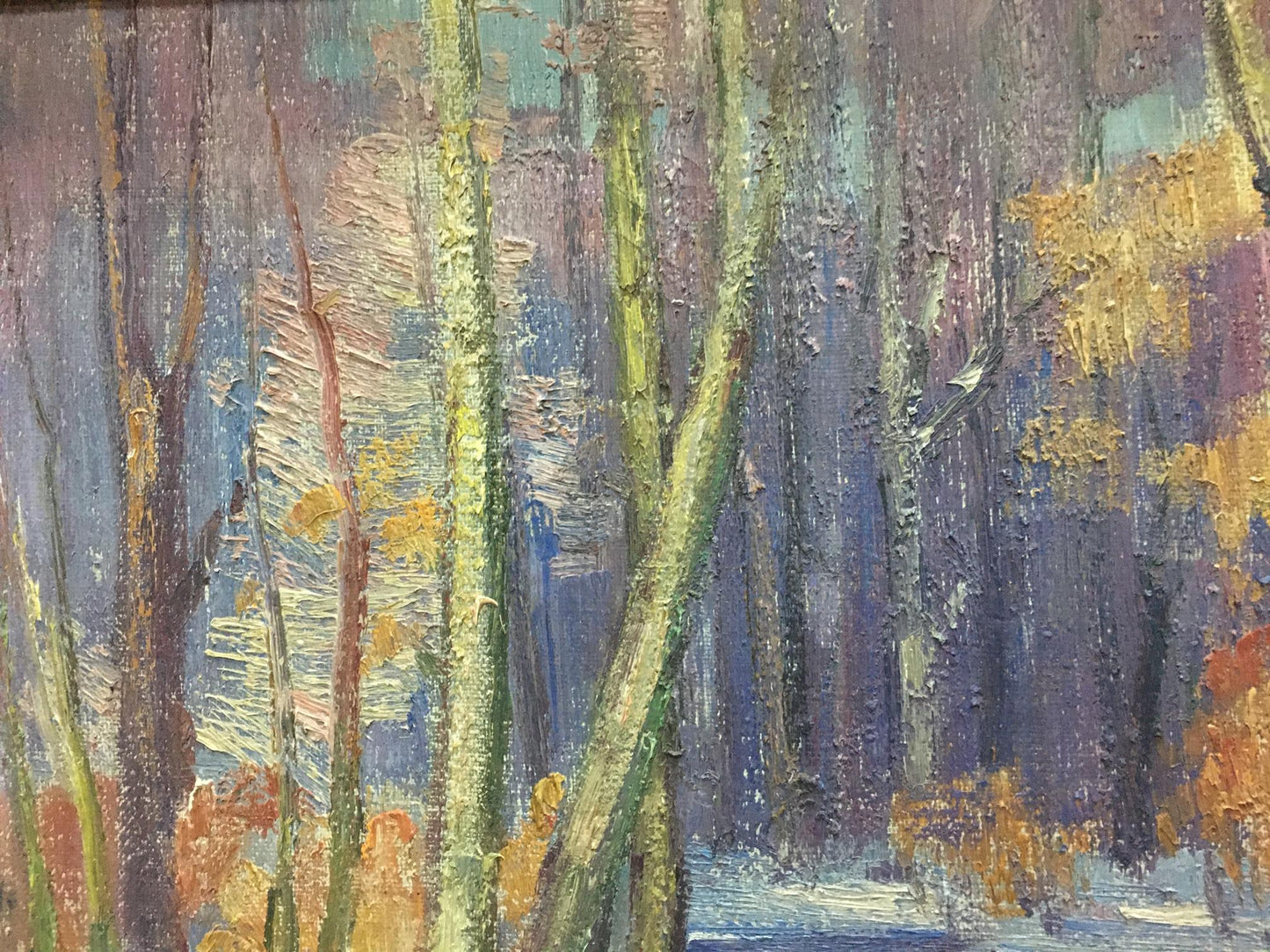 Oil painting End of winter Gabda Vasily Georgievich