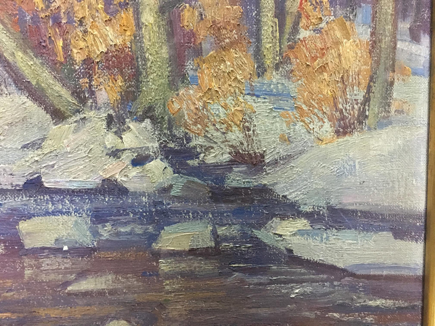 Oil painting End of winter Gabda Vasily Georgievich