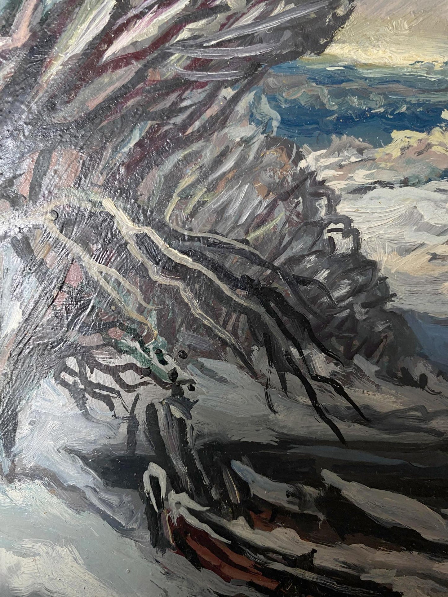 oil forest art
