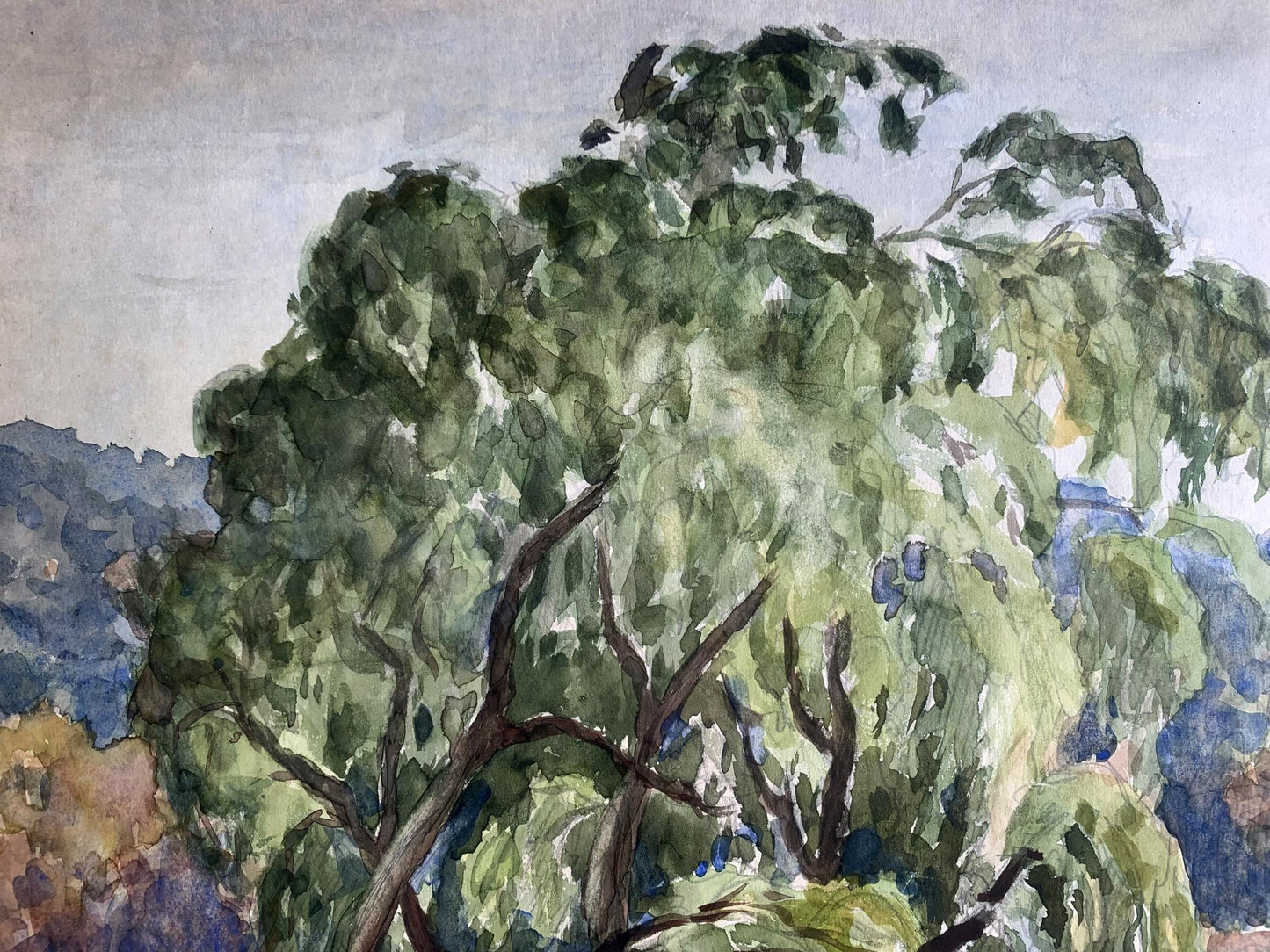 Watercolor painting Early autumn A. G. Cherkas