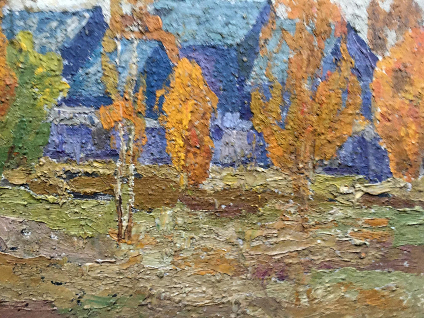 Oil painting Autumn landscape Lukin Alexander Vasilievich