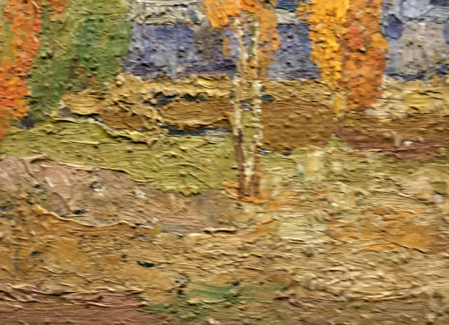 Oil painting Autumn landscape Lukin Alexander Vasilievich