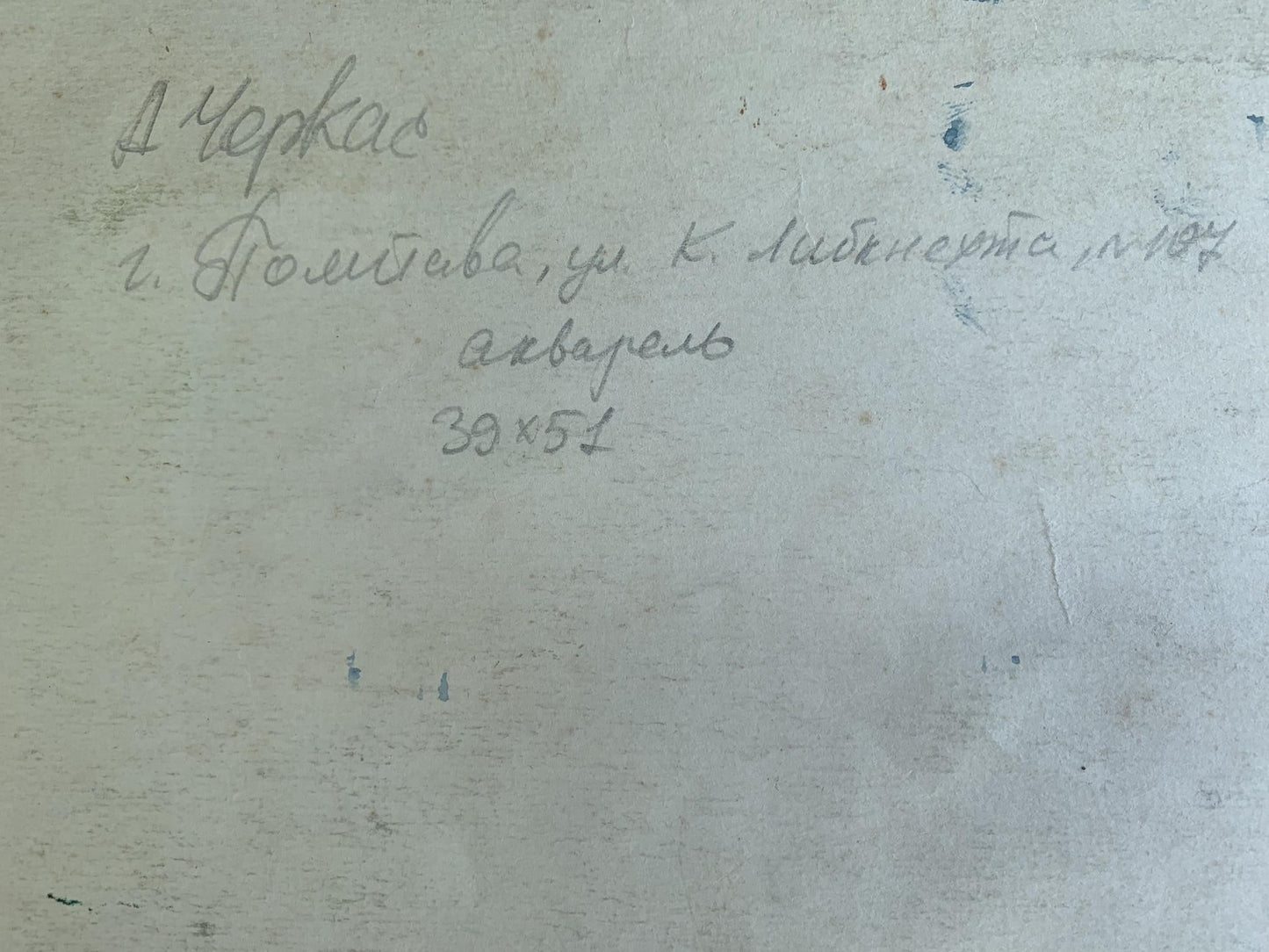 Watercolor painting Forest park A. G. Cherkas