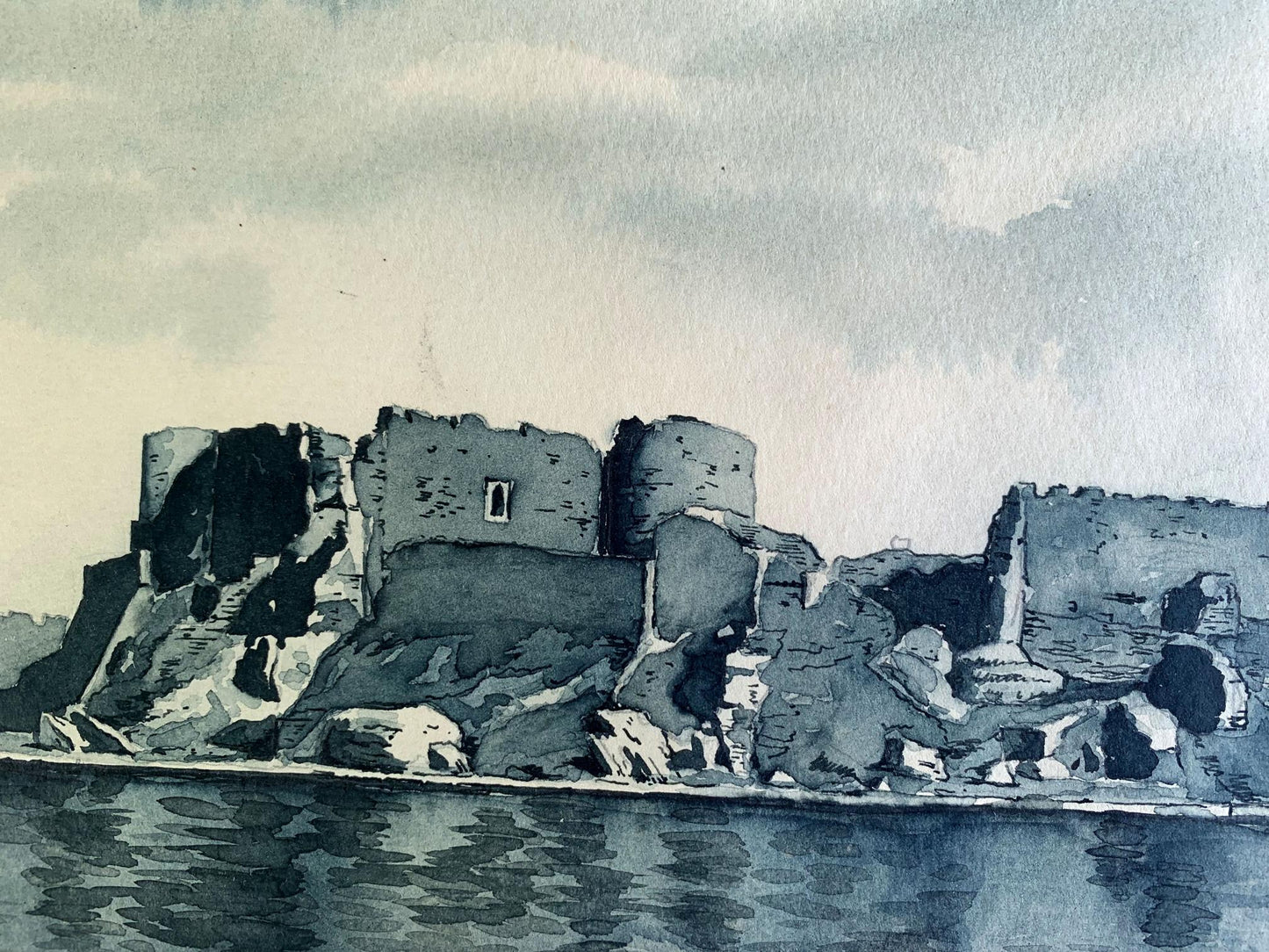 Oil painting Fortress landscape Bogdanovsky Voldemar Stanislavovich