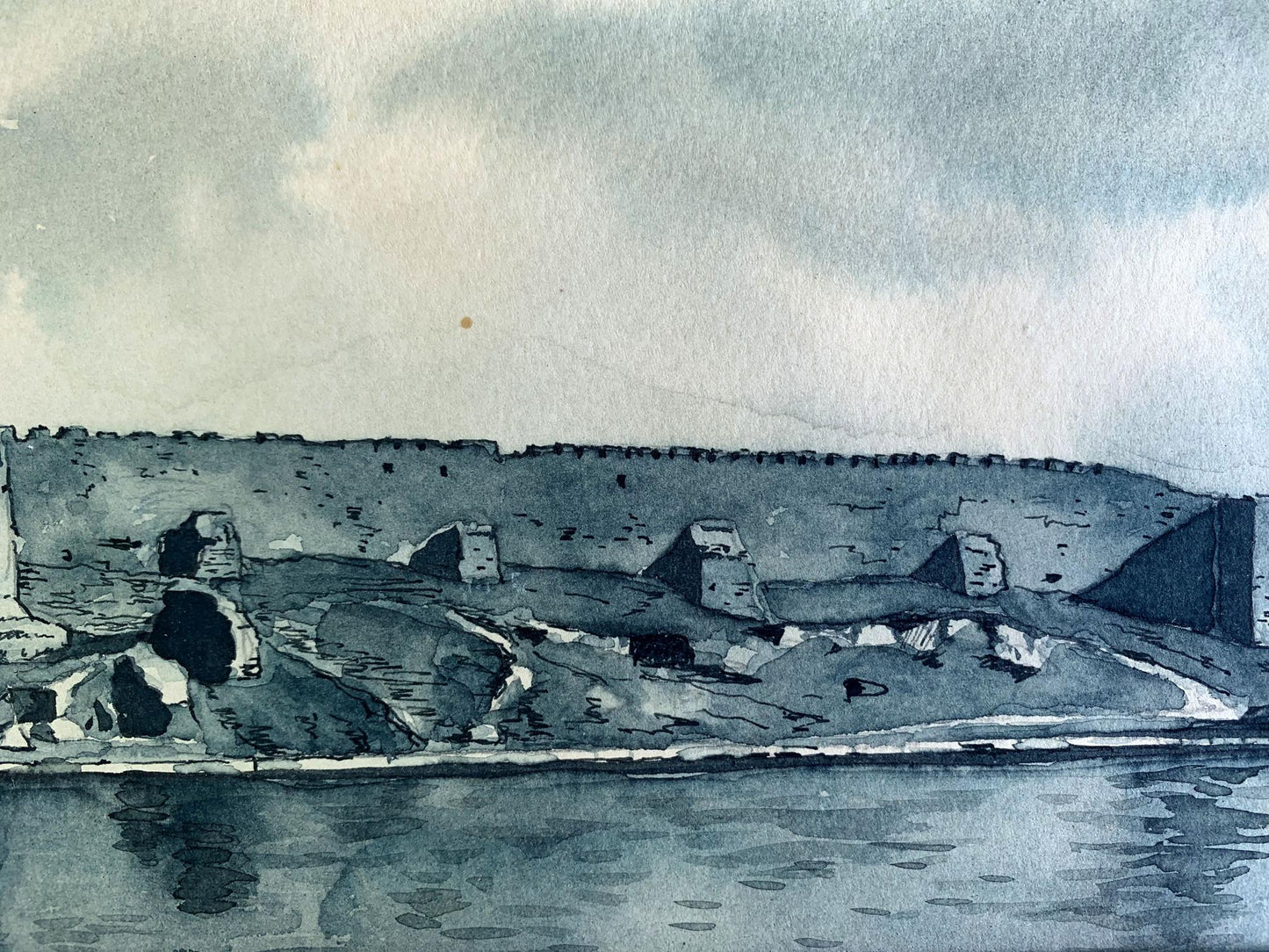 Oil painting Fortress landscape Bogdanovsky Voldemar Stanislavovich