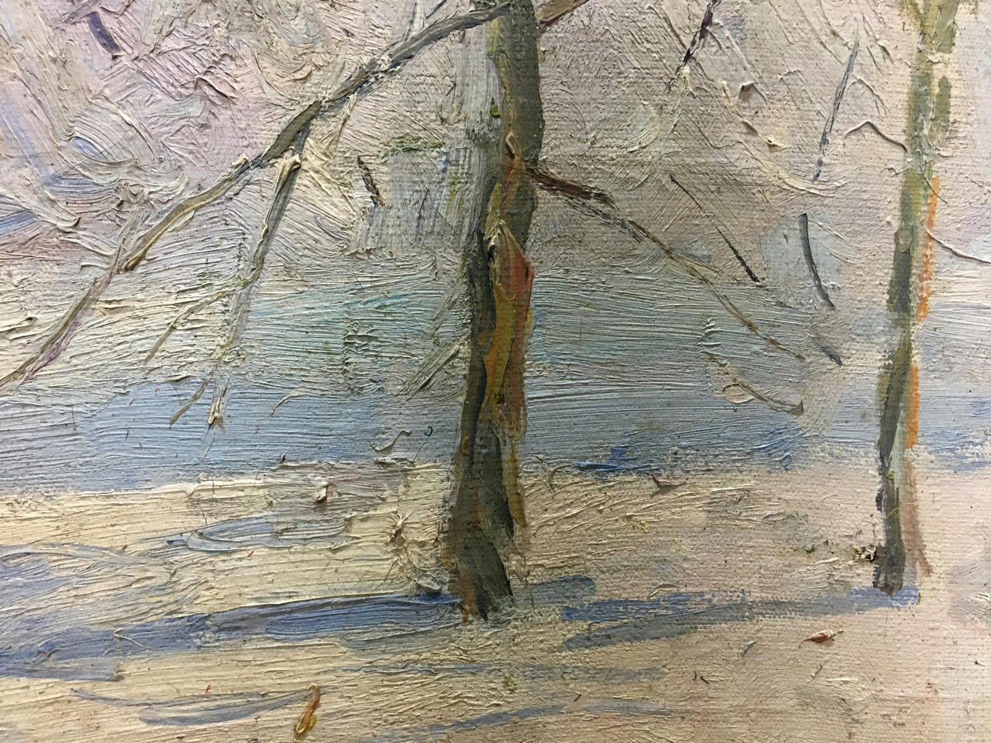 Immersed in Winter Wonderland: Matvey Kogan-Shats' Snow-Covered Forest Oil Art