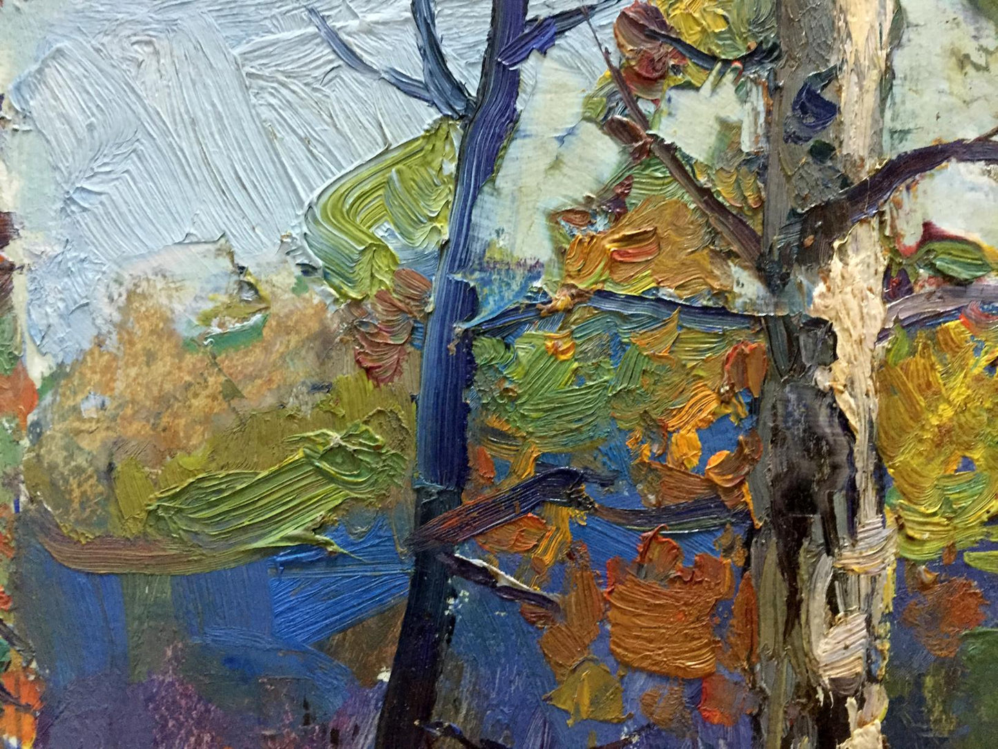 Oil painting Forest landscape Gantman Moisey Faibovich