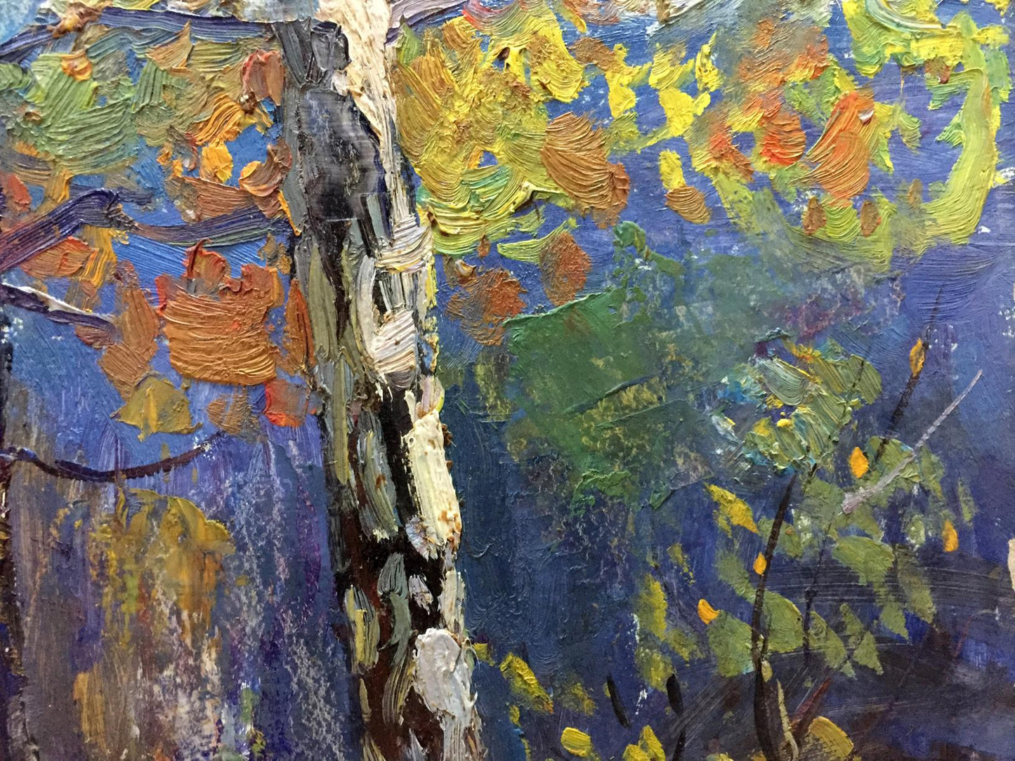 Oil painting Forest landscape Gantman Moisey Faibovich