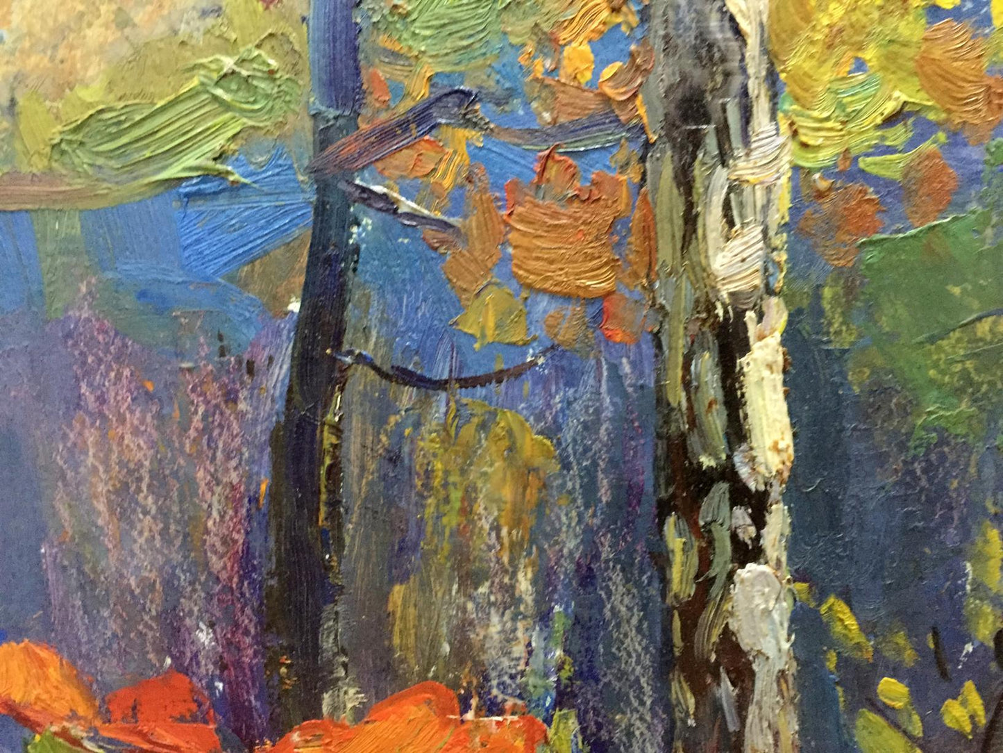 Oil painting Forest landscape Gantman Moisey Faibovich