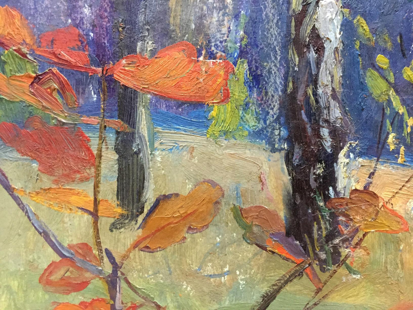 Oil painting Forest landscape Gantman Moisey Faibovich