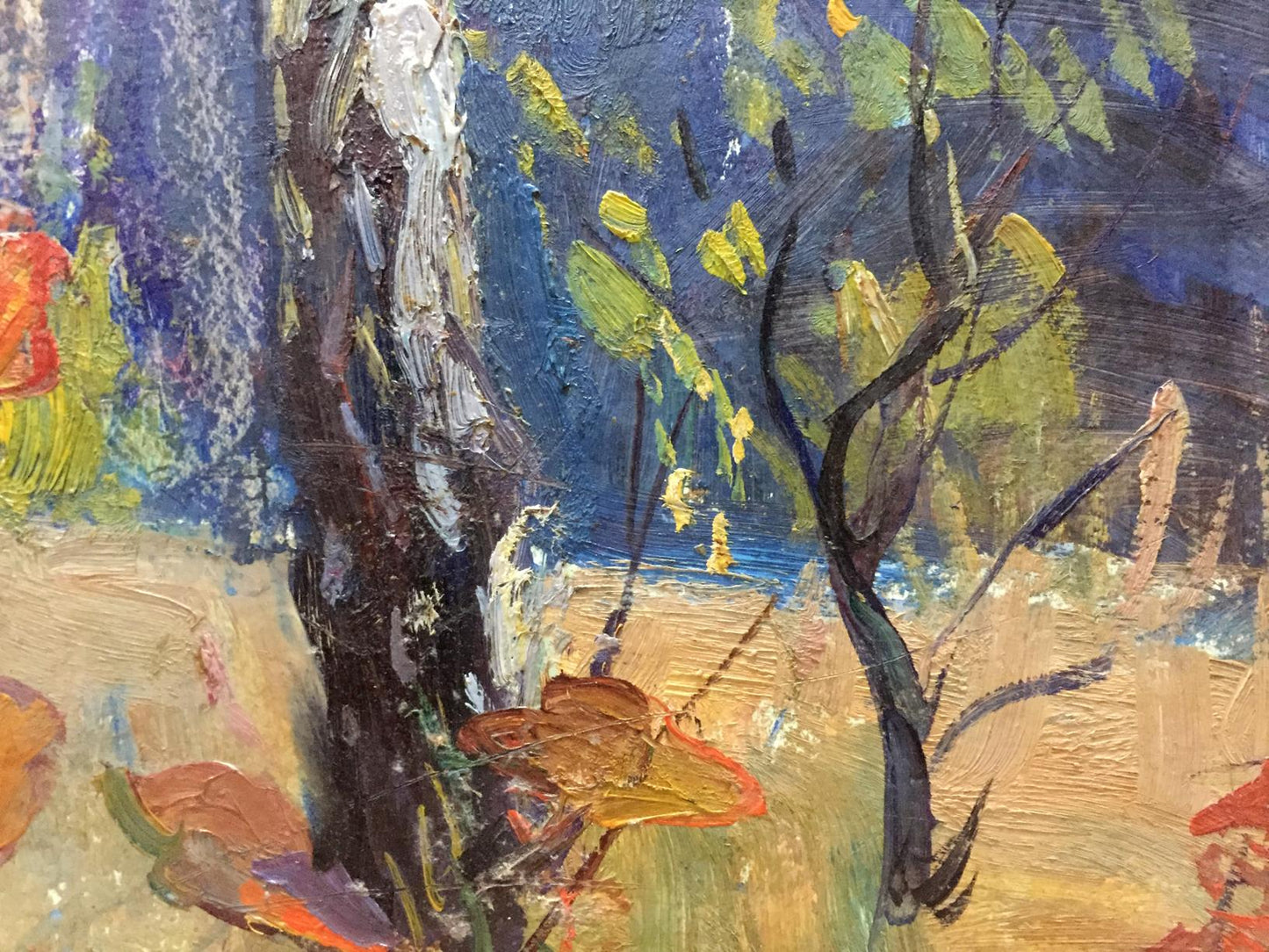 Oil painting Forest landscape Gantman Moisey Faibovich