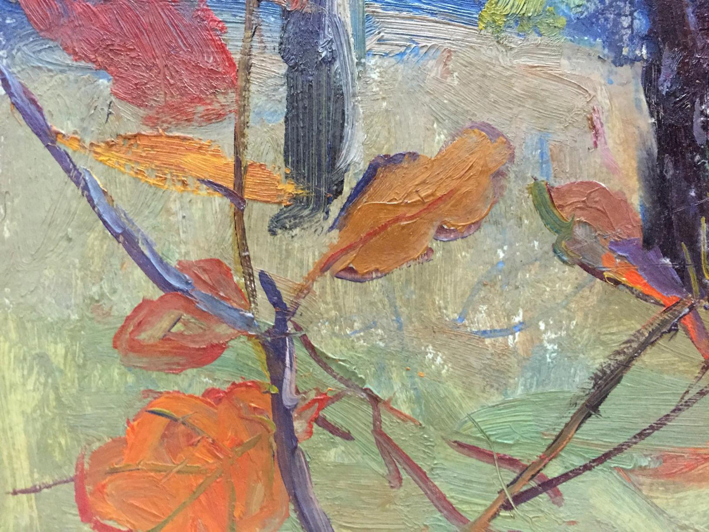 Oil painting Forest landscape Gantman Moisey Faibovich