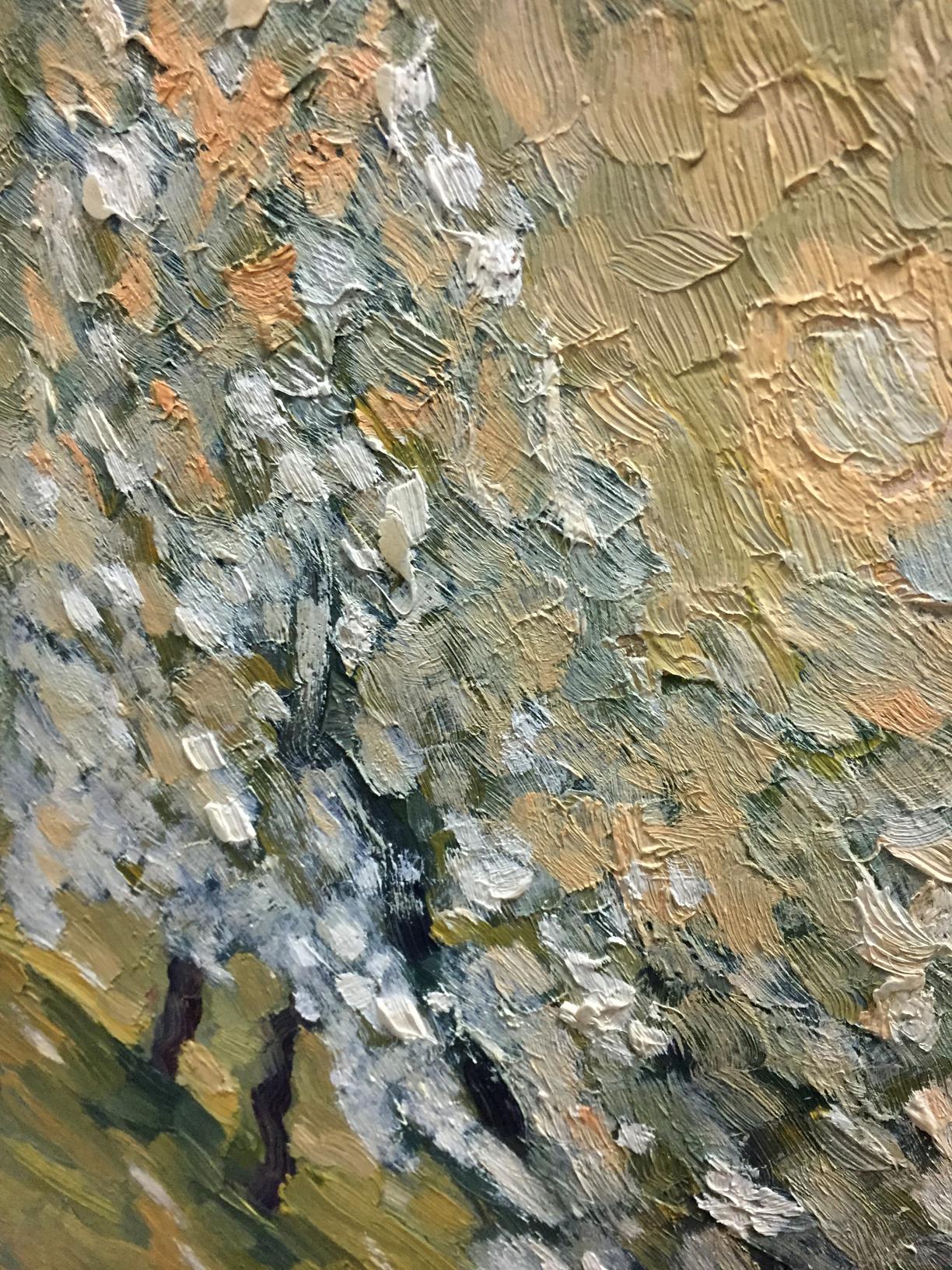 Oil painting Trees in the garden Dupliy Sergey Alexandrovich