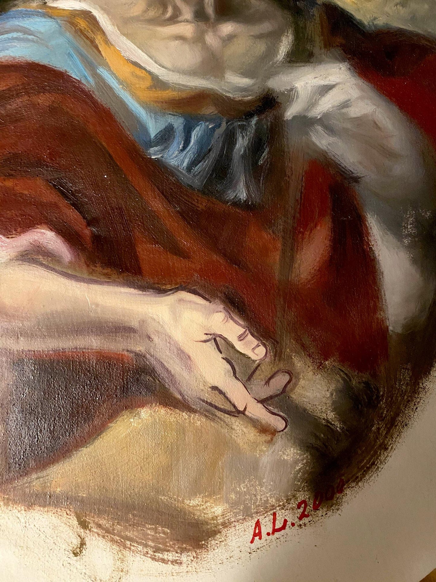 oil portrait painting