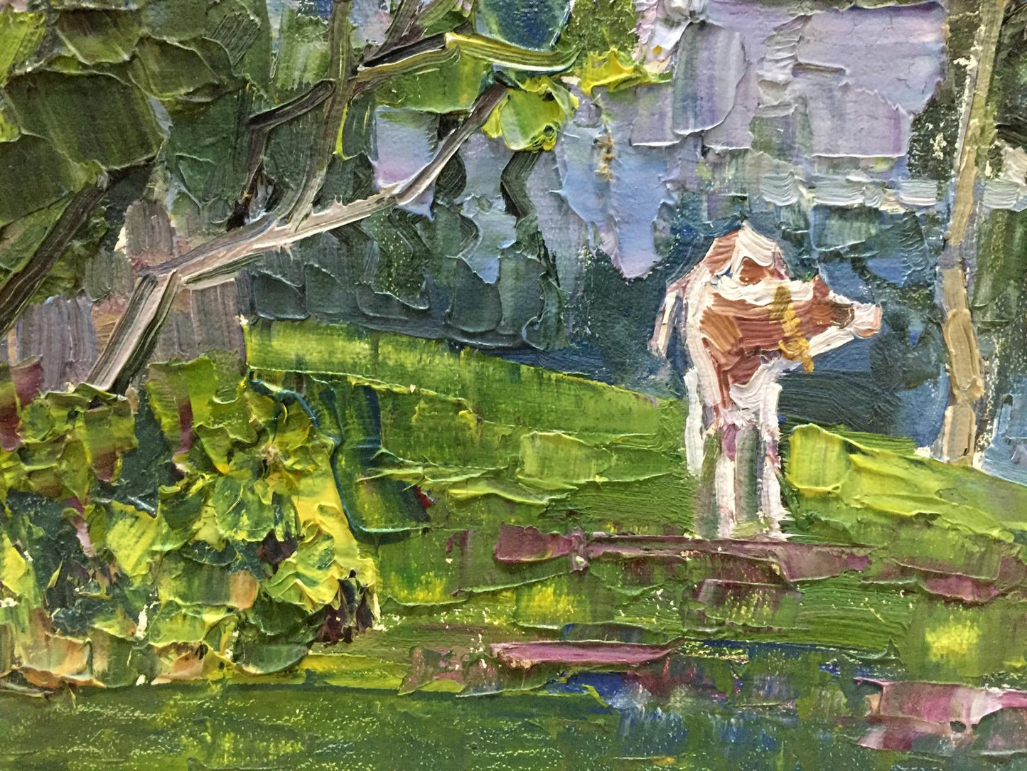 Oil painting Watercourse