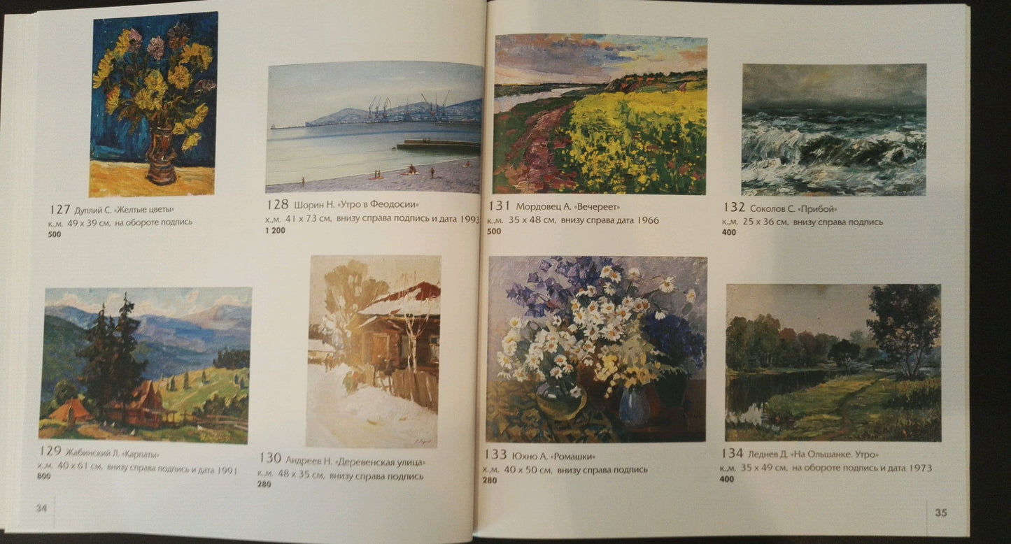 Oil painting Flower field Mordovets Andrey Nikitich