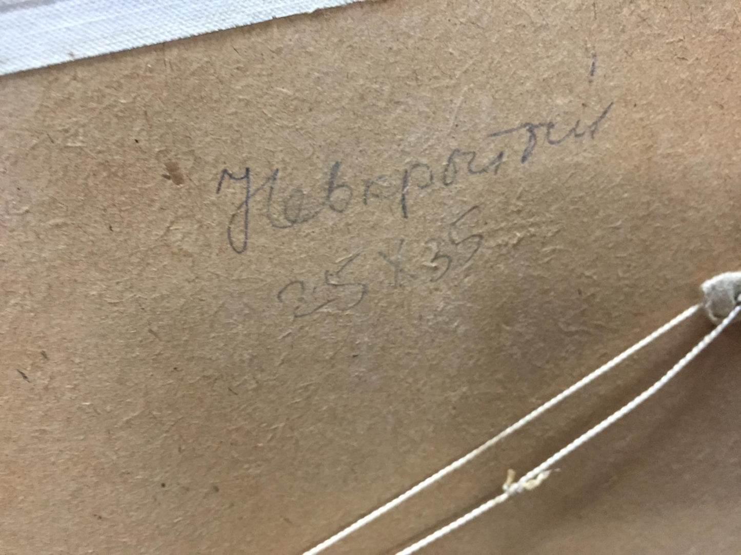 Oil painting Road along the river and forest Unknown artist