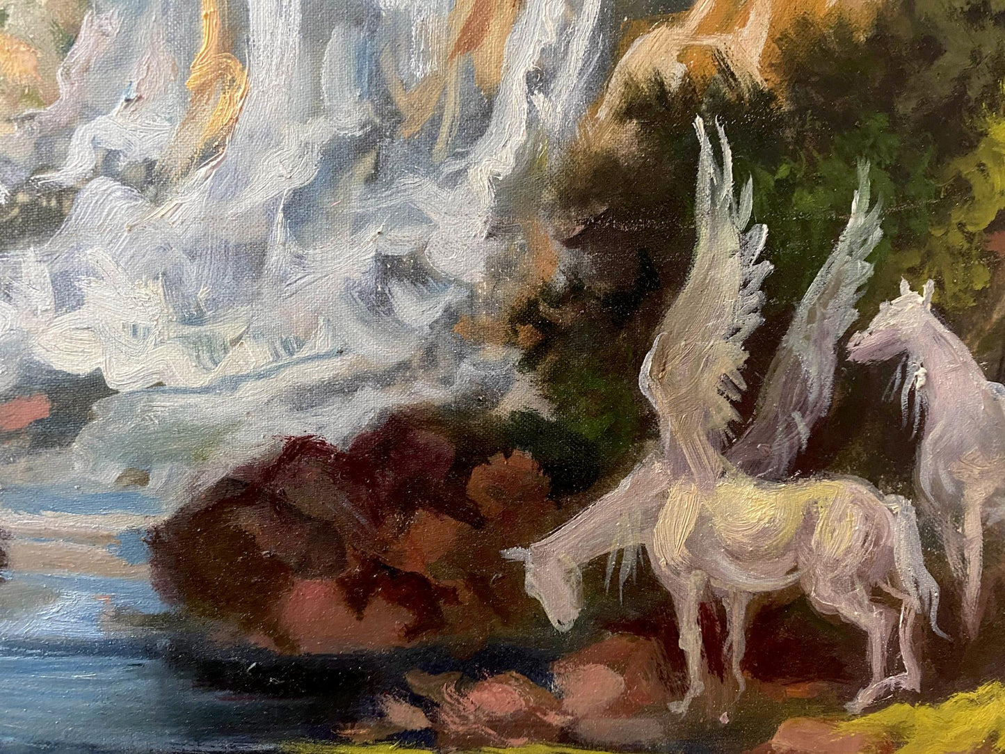 oil river painting