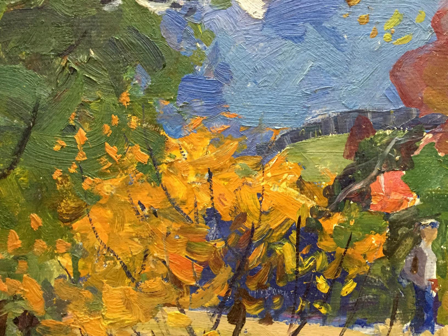 Oil painting Autumn Moses Gantman