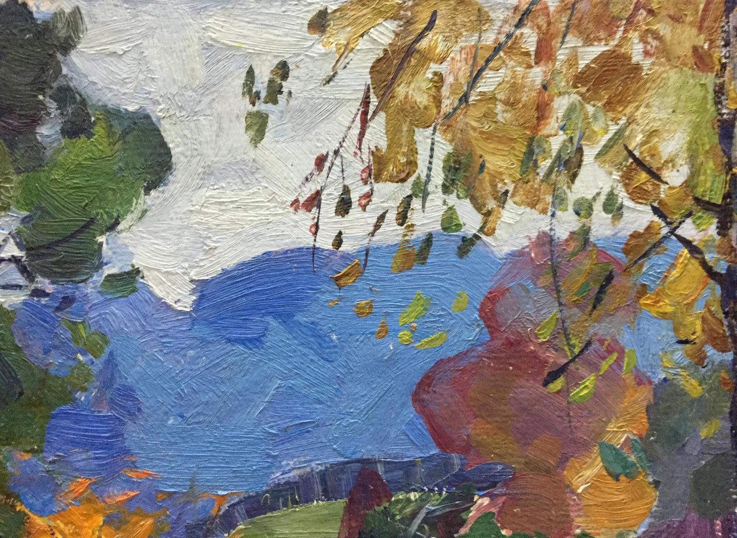 Oil painting Autumn Moses Gantman